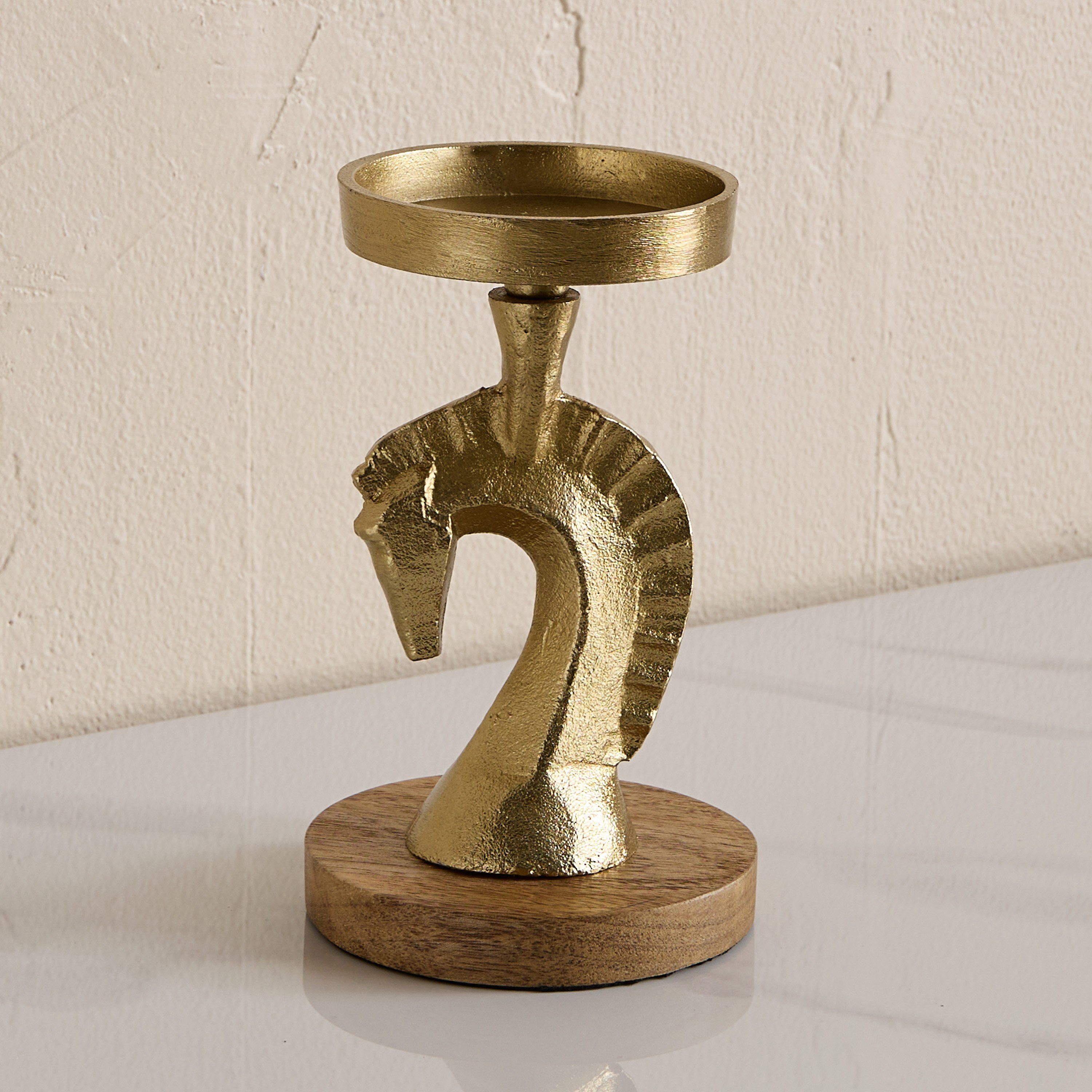 Astro Horse Pillar Candleholder - 10x10x17.5 cm-hbxlivingroom-decorandaccessories-candleholders-image-6