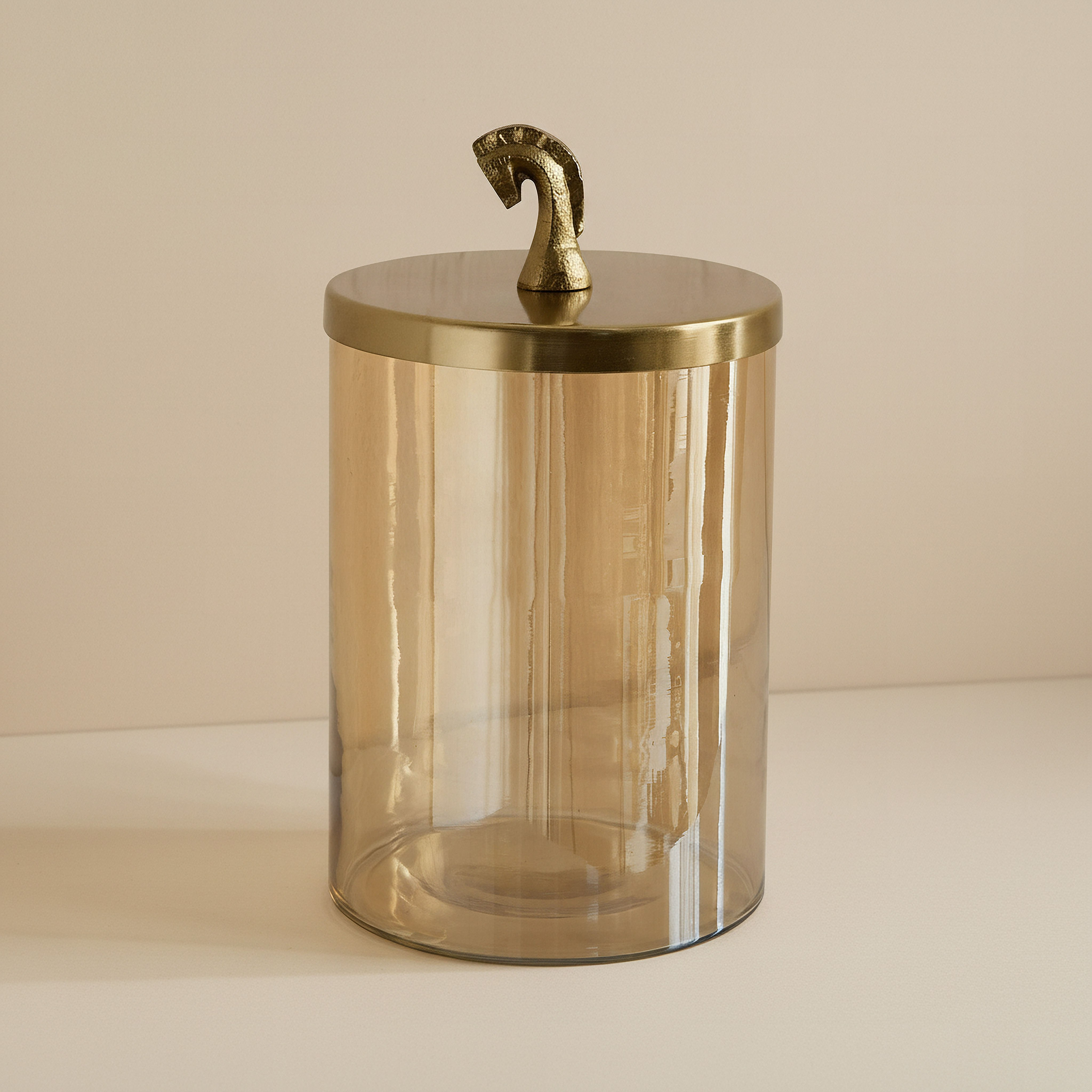 Astro Decor Jar with Horse Lid - 15x15x27 cm-hbxhomeware-homedecor-figurinesandornaments-image-1