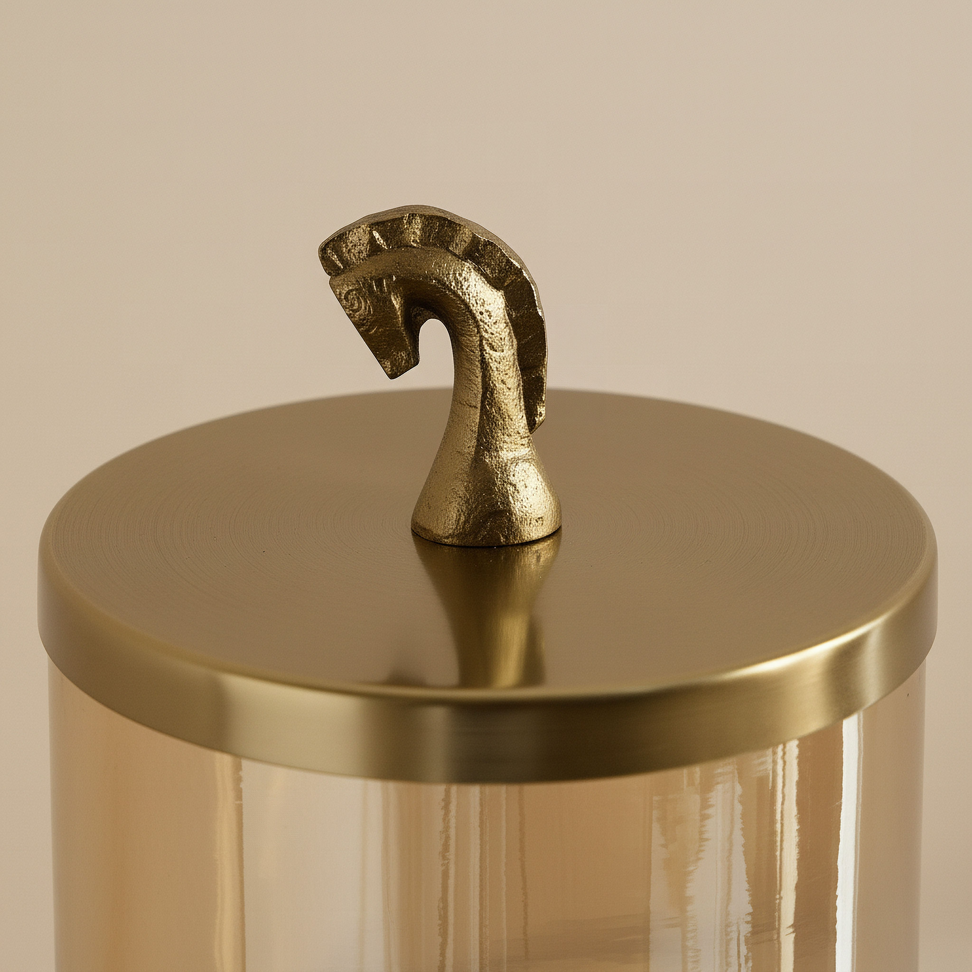 Astro Decor Jar with Horse Lid - 15x15x27 cm-hbxhomeware-homedecor-figurinesandornaments-image-2
