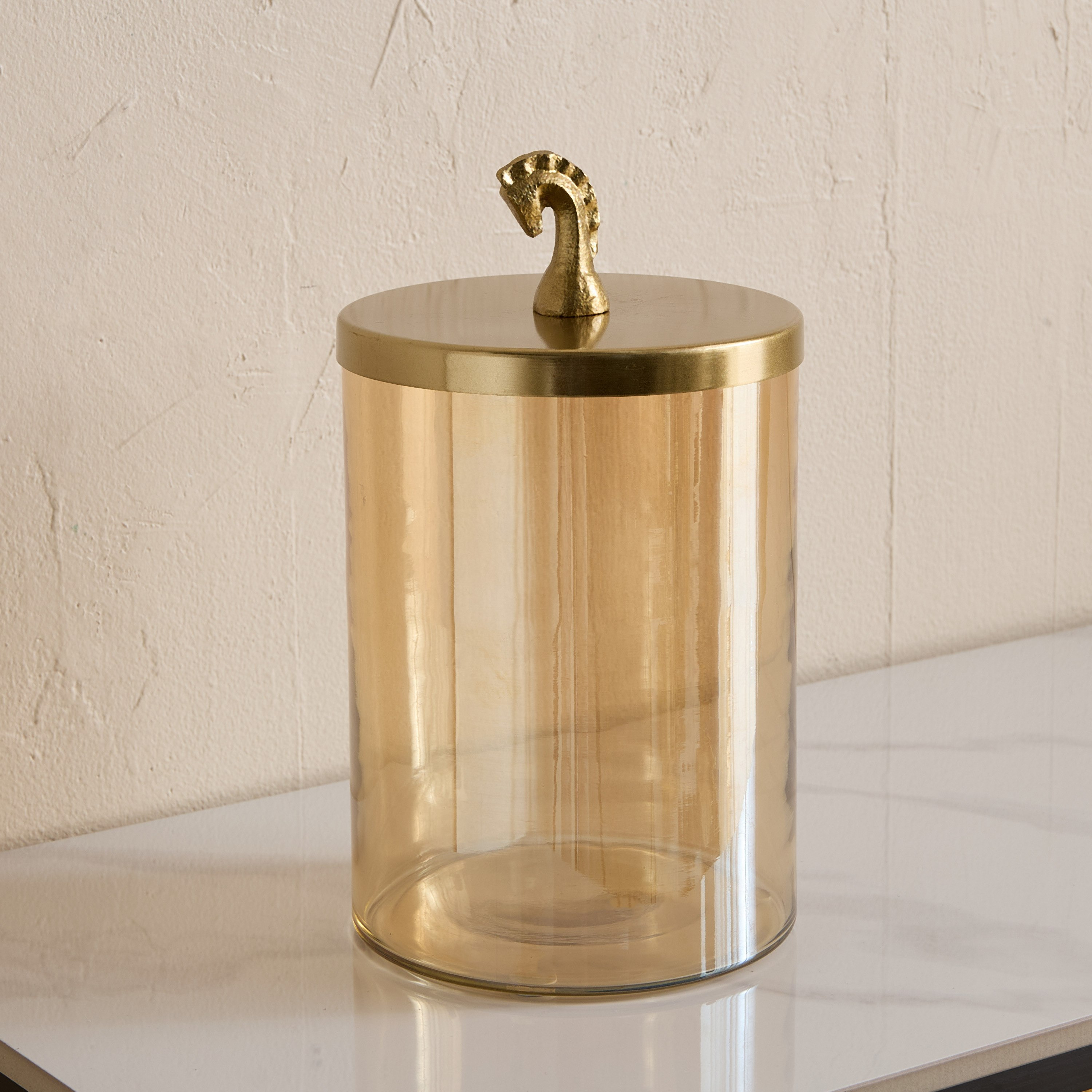 Astro Decor Jar with Horse Lid - 15x15x27 cm-hbxhomeware-homedecor-figurinesandornaments-image-4