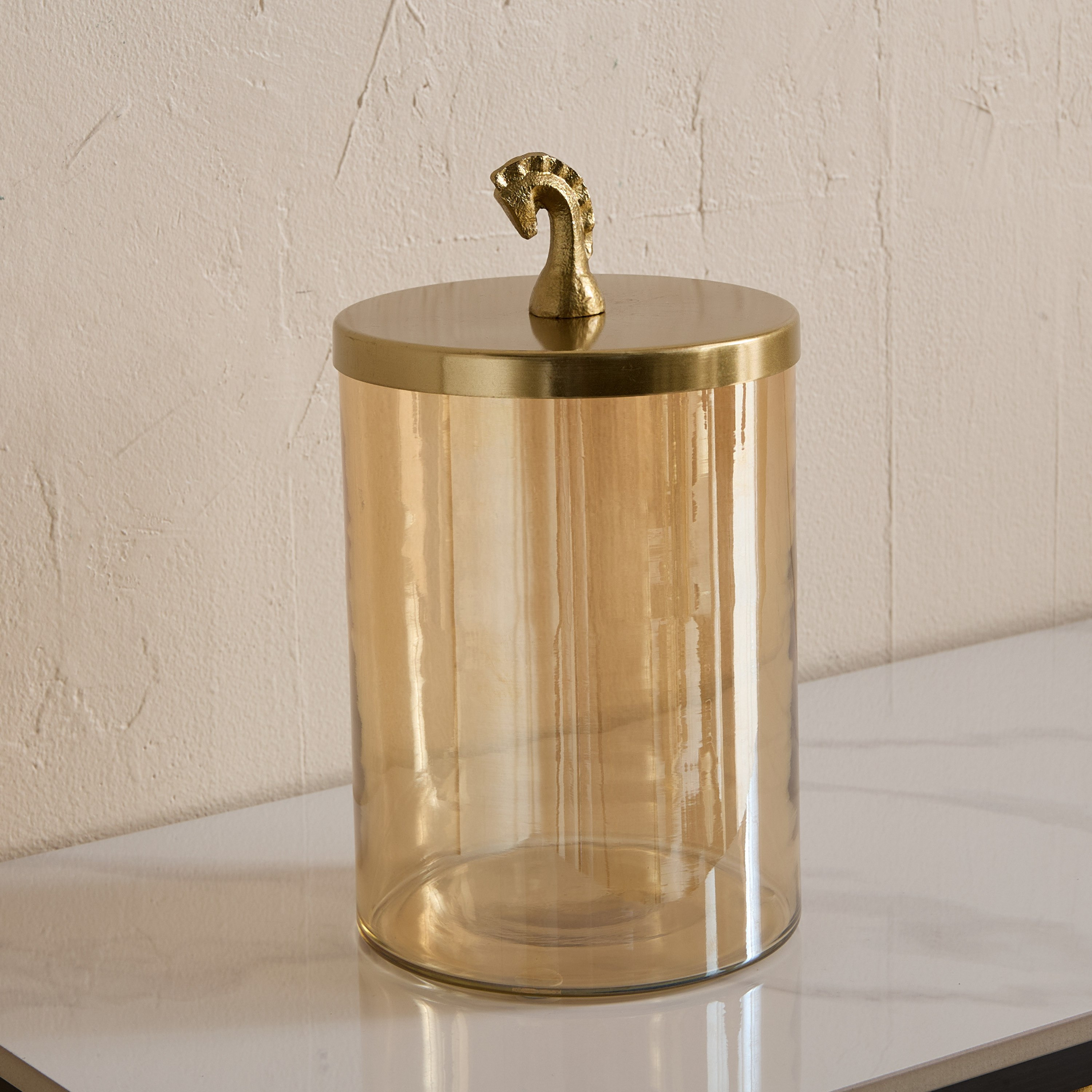 Astro Decor Jar with Horse Lid - 15x15x27 cm-hbxhomeware-homedecor-figurinesandornaments-image-5