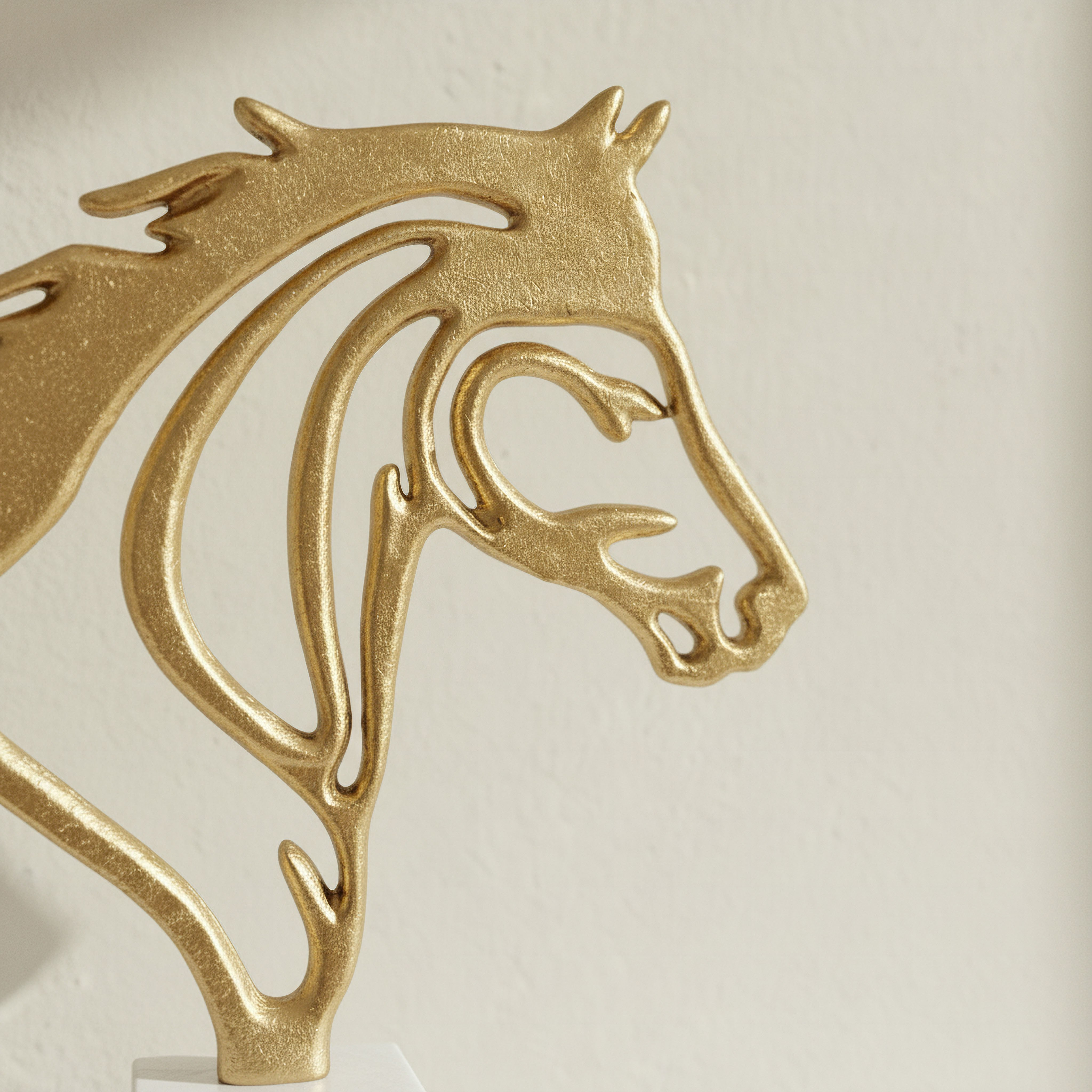 Astro Aluminium Horse Accent with Marble Base - 29x8x36 cm-hbxhomeware-homedecor-figurinesandornaments-image-2