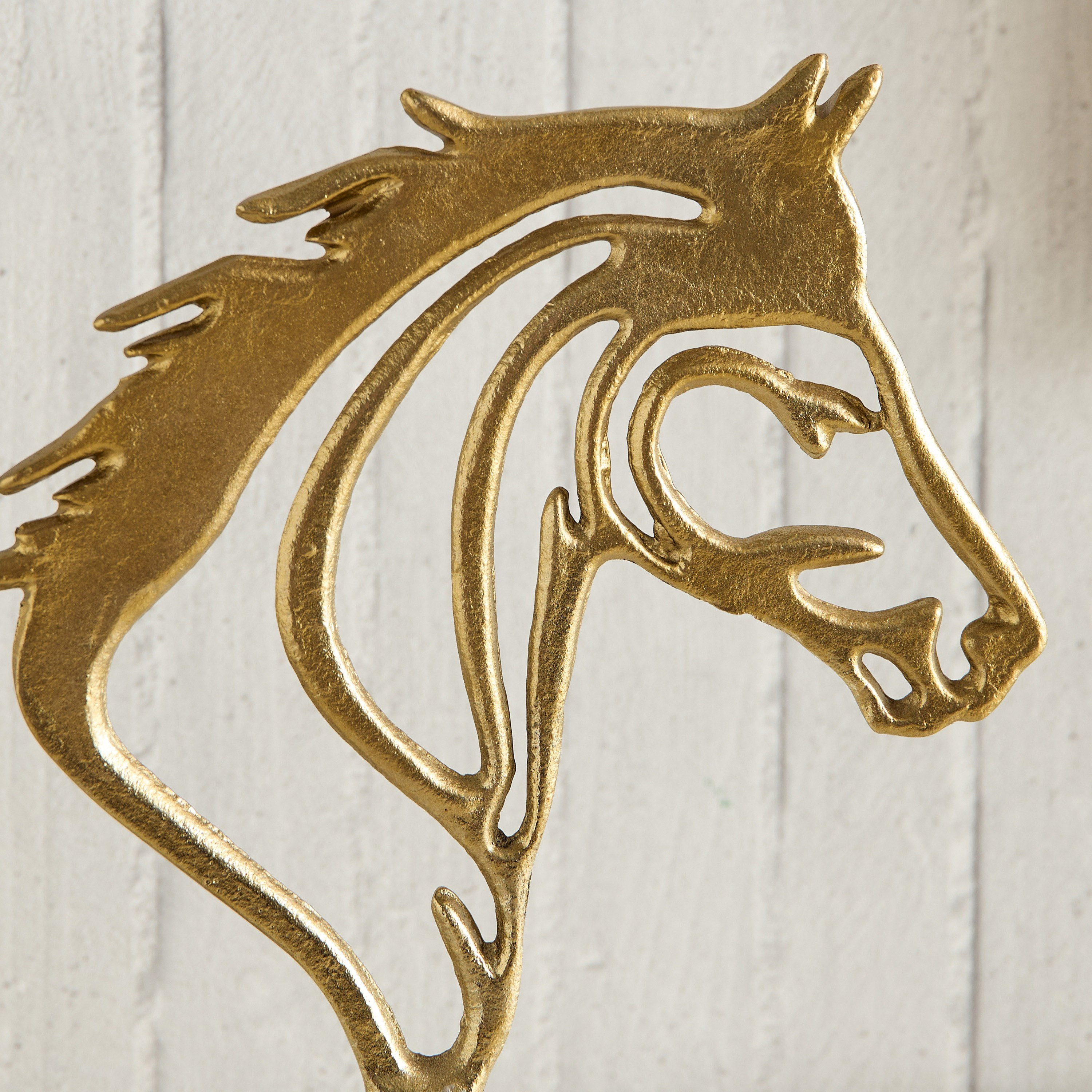 Astro Aluminium Horse Accent with Marble Base - 29x8x36 cm-hbxhomeware-homedecor-figurinesandornaments-image-5
