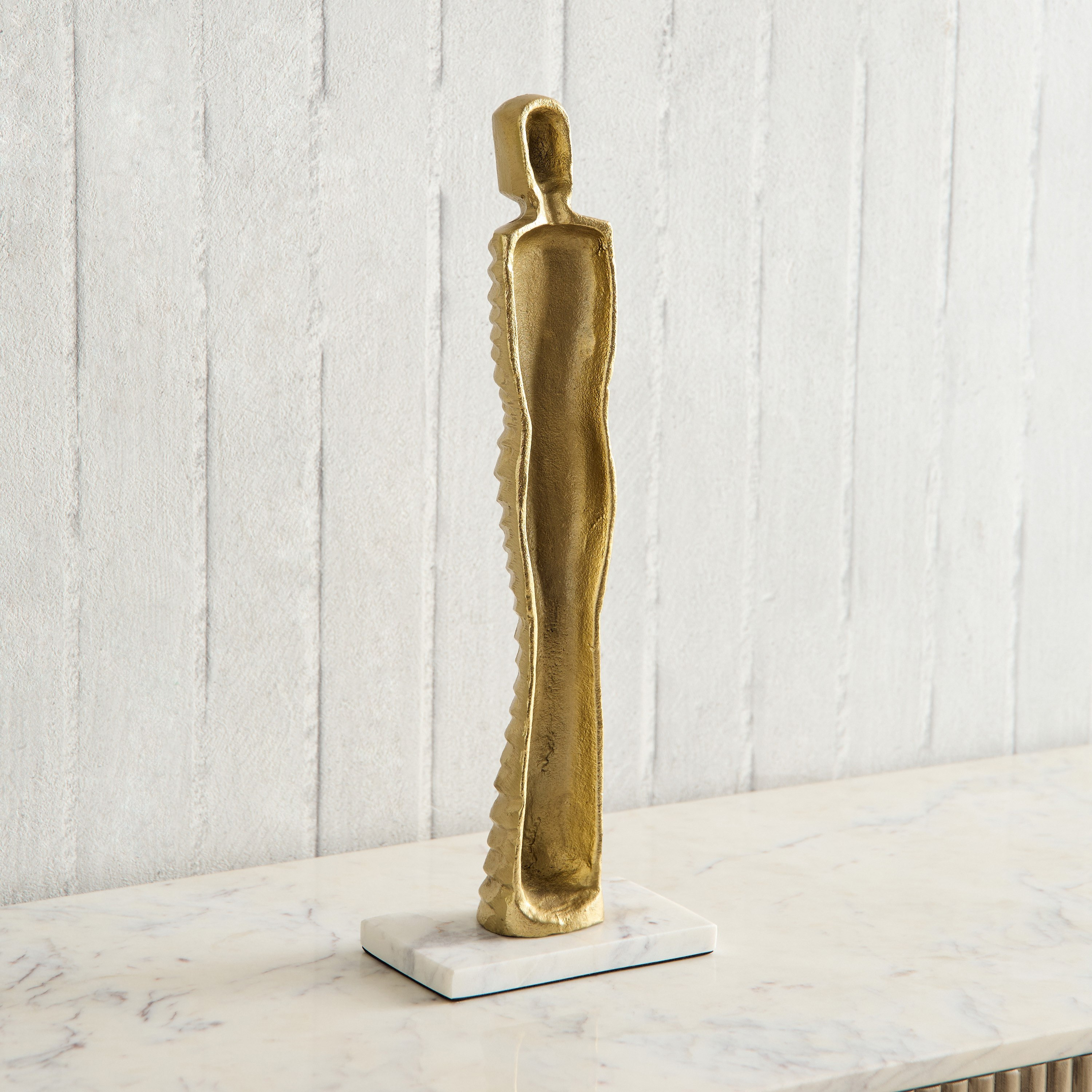 Blake Aluminium Human Figurine Accent - 14.5x8.5x42.5 cm-hbxhomeware-homedecor-figurinesandornaments-image-2