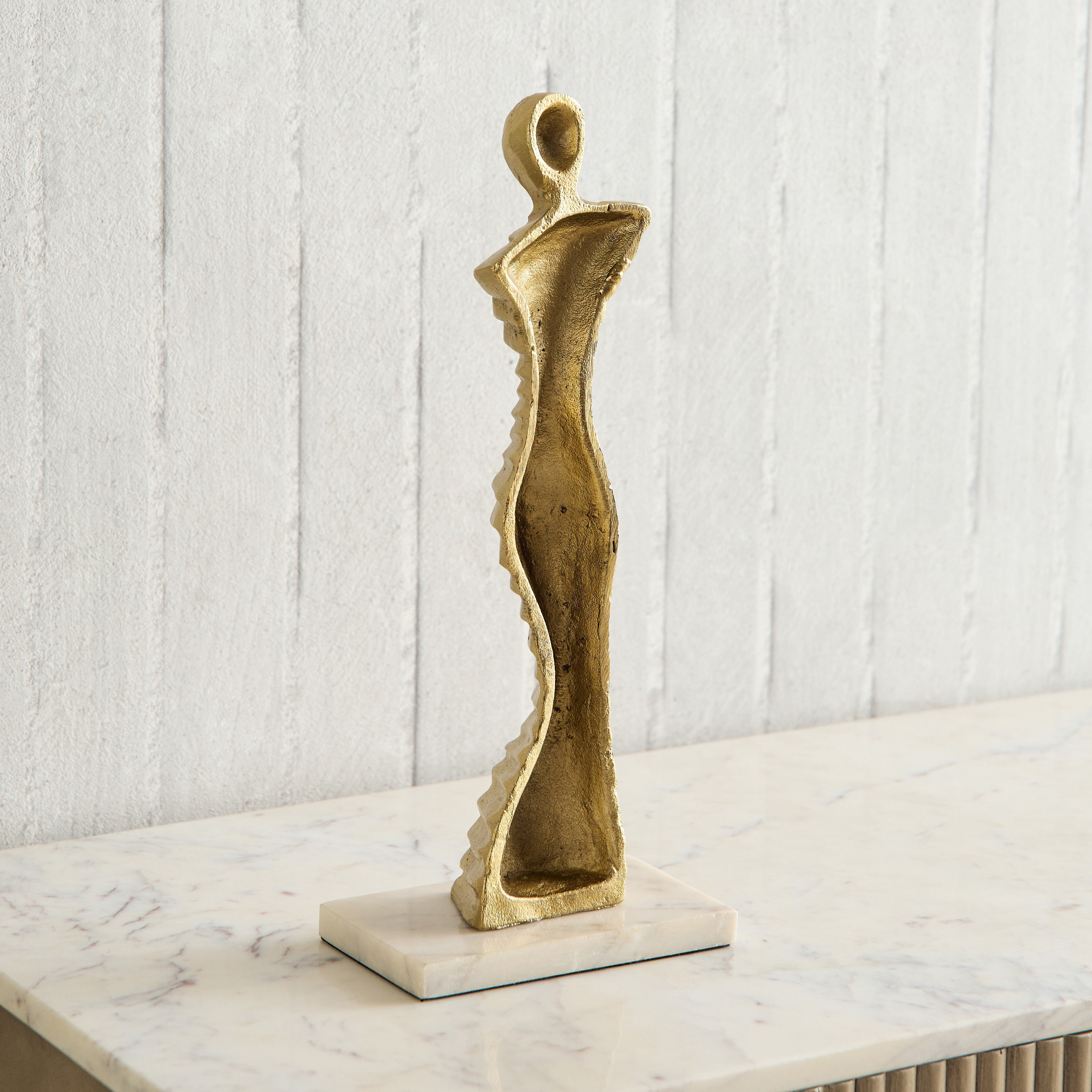 Blake Aluminium Human Figurine Accent - 14.5x8.5x38 cm-hbxhomeware-homedecor-figurinesandornaments-image-2