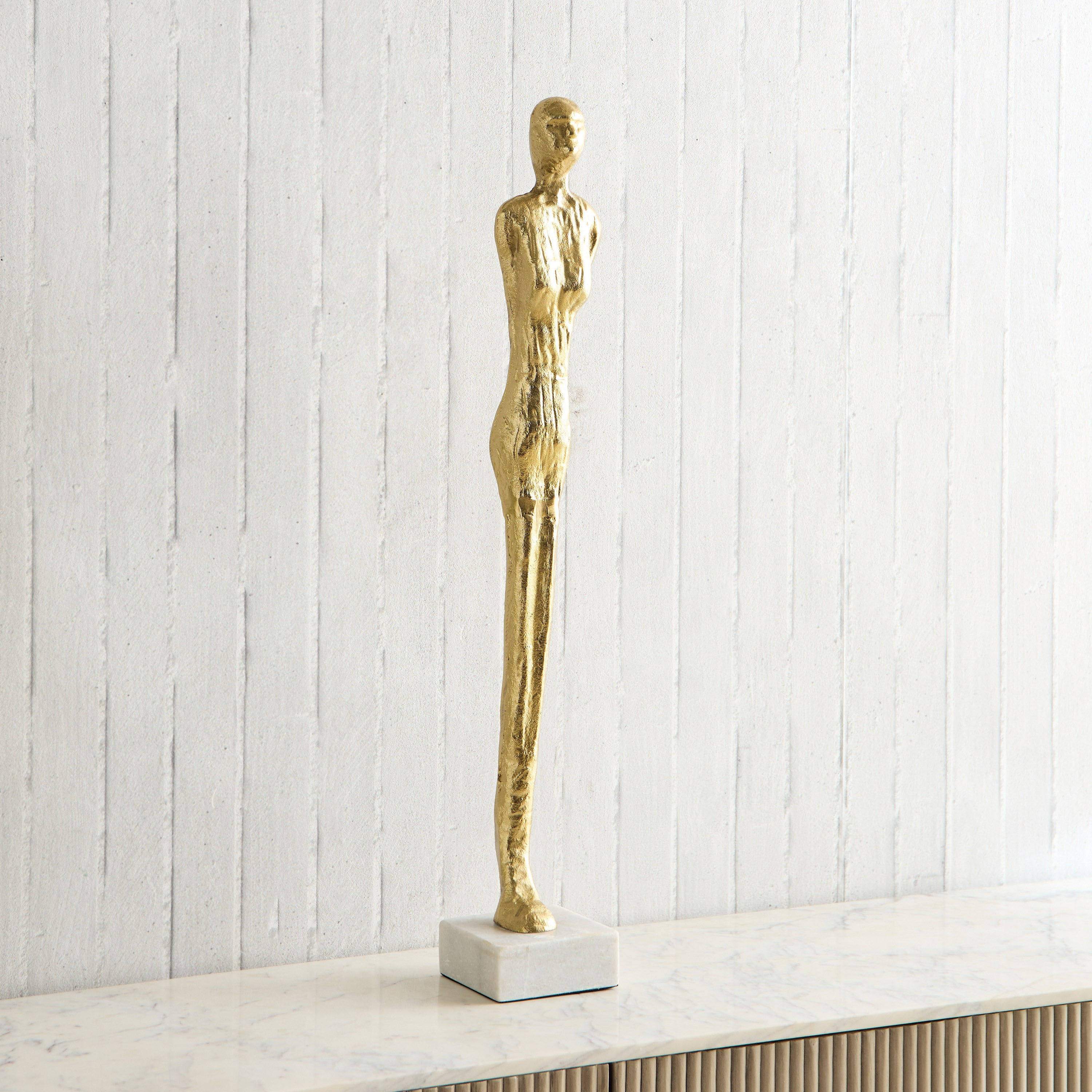 تمثال أرضية على شكل إنسان بقاعدة رخامية من بليك - 12.5x12.5x84.5 سم-hbxhomeware-homedecor-figurinesandornaments-image-4
