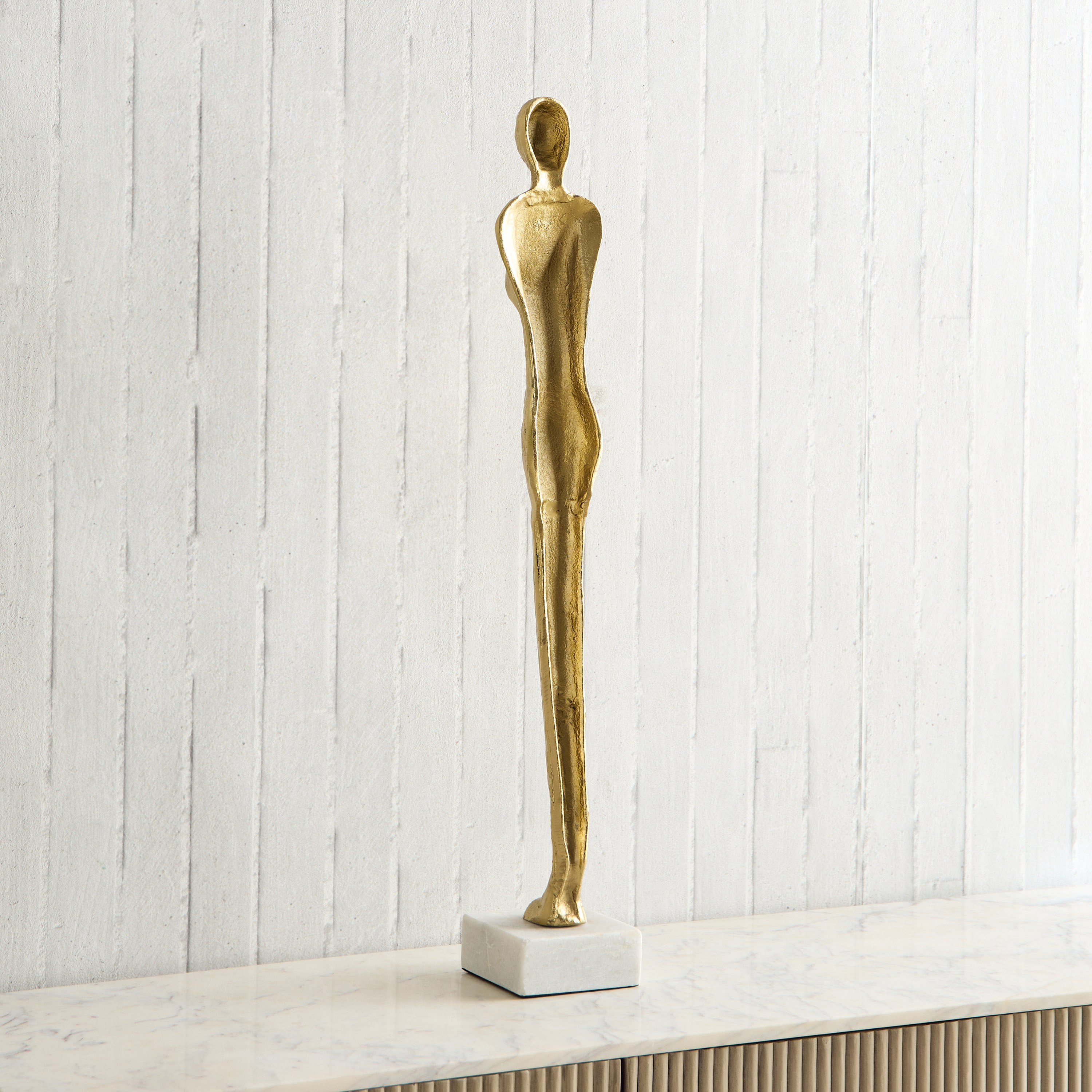 تمثال أرضية على شكل إنسان بقاعدة رخامية من بليك - 12.5x12.5x84.5 سم-hbxhomeware-homedecor-figurinesandornaments-image-5