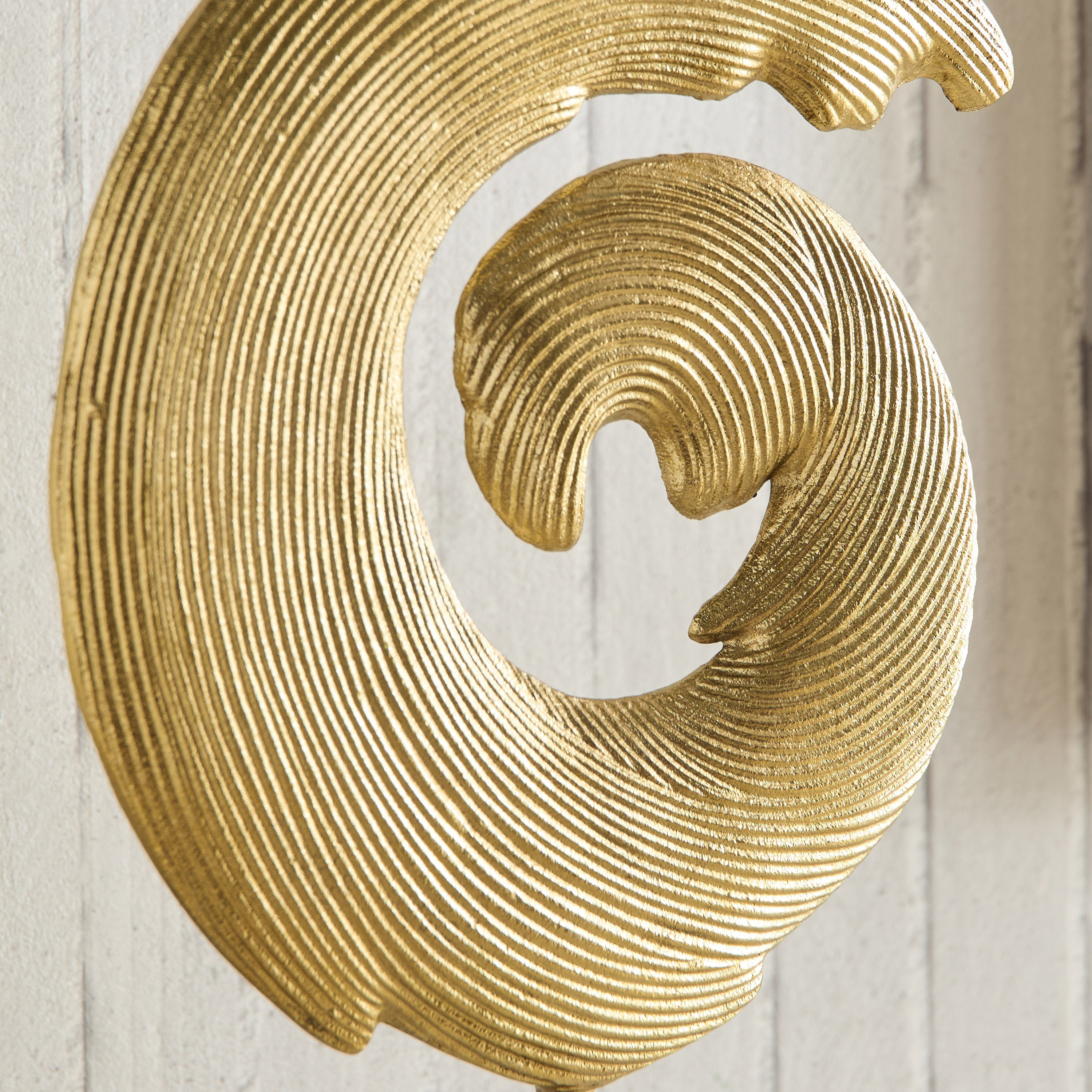 ديكور طاولة ألومنيوم تجريدي بقاعدة رخام من بليك - 29x8x50 سم-hbxhomeware-homedecor-figurinesandornaments-image-3