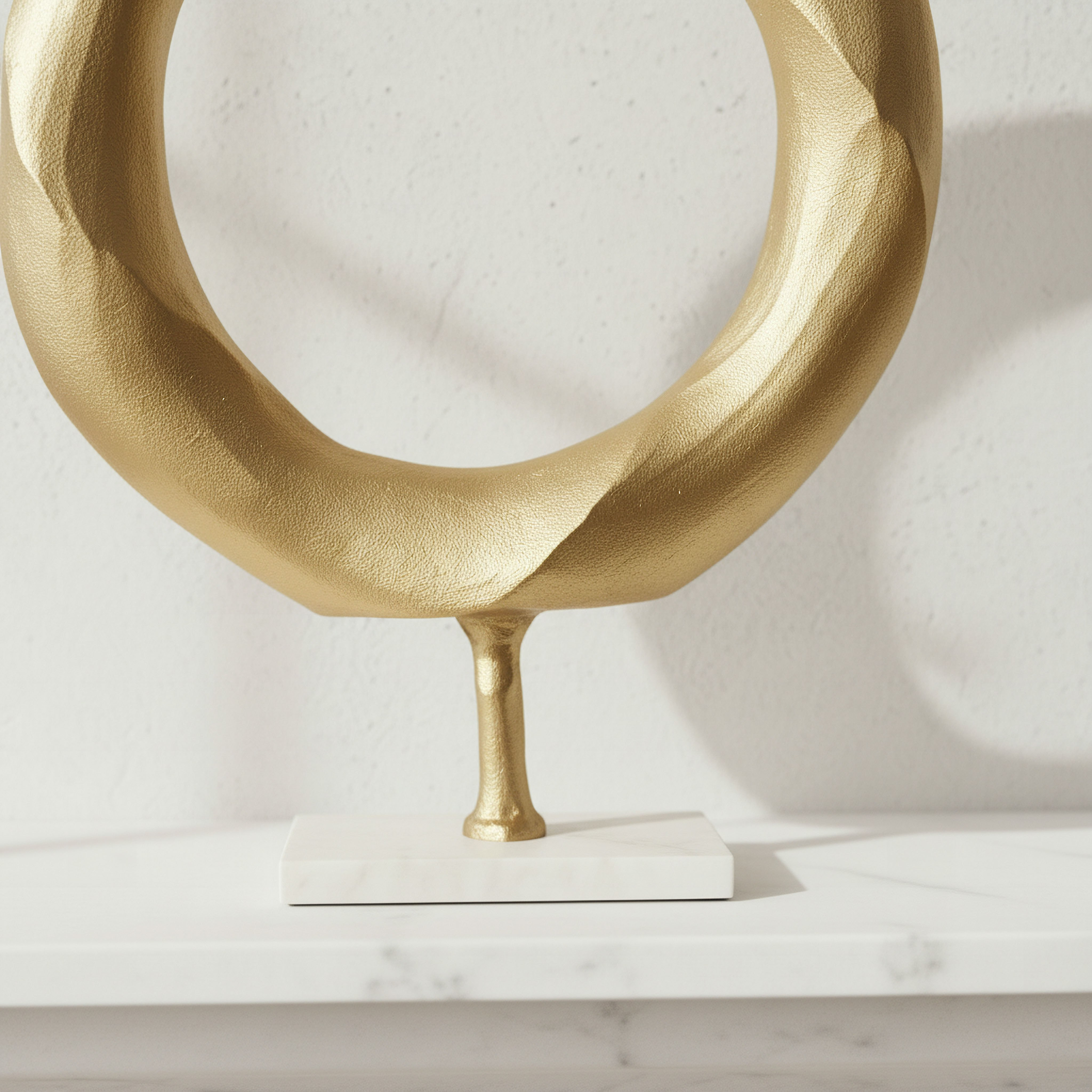 Blake Aluminium Round Table Accent with Marble Accent - 33x8x4.5 cm-hbxhomeware-homedecor-figurinesandornaments-image-2