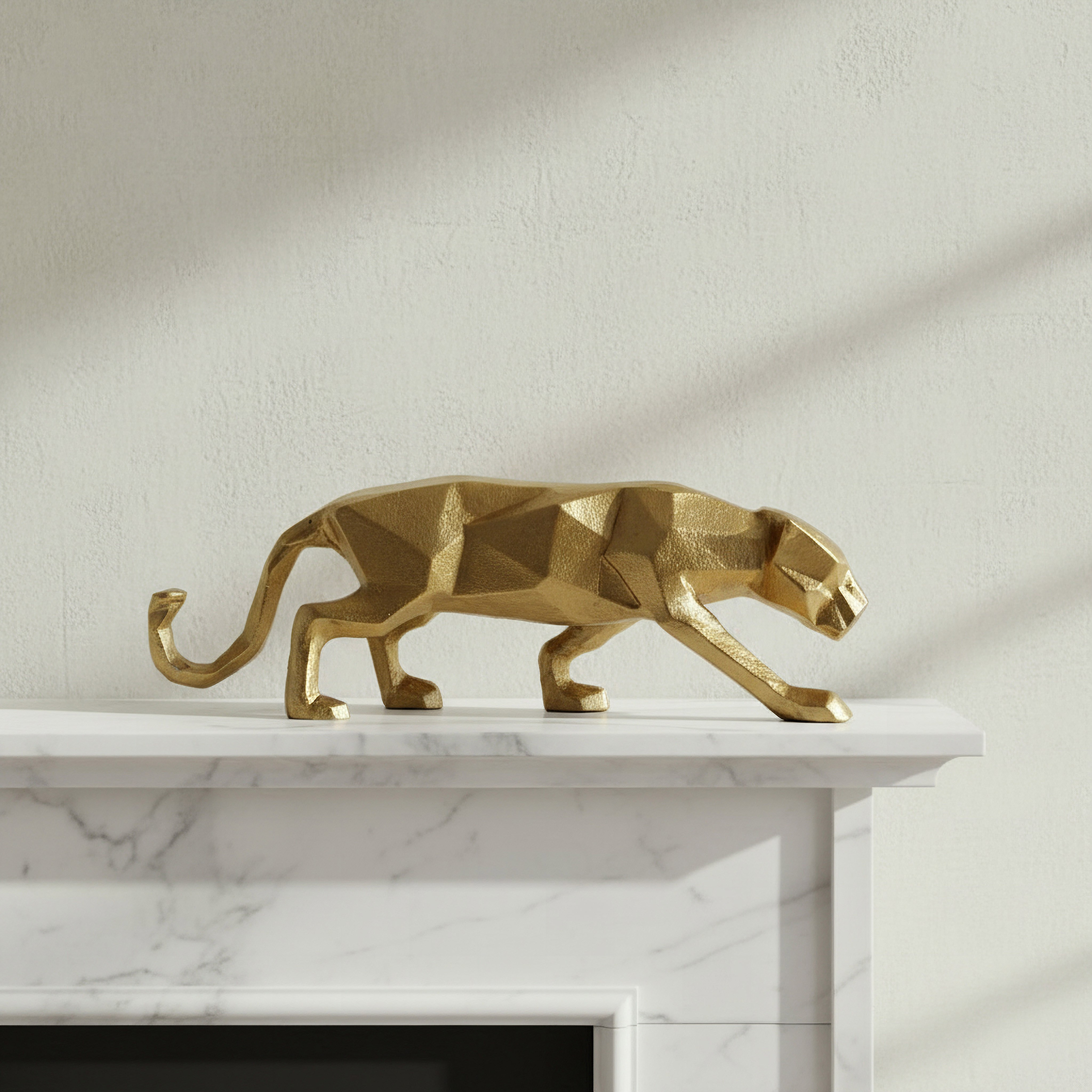 قطعة ديكور ألومنيوم على شكل فهد من أسترو - 26x6x9 سم-hbxhomeware-homedecor-figurinesandornaments-image-1