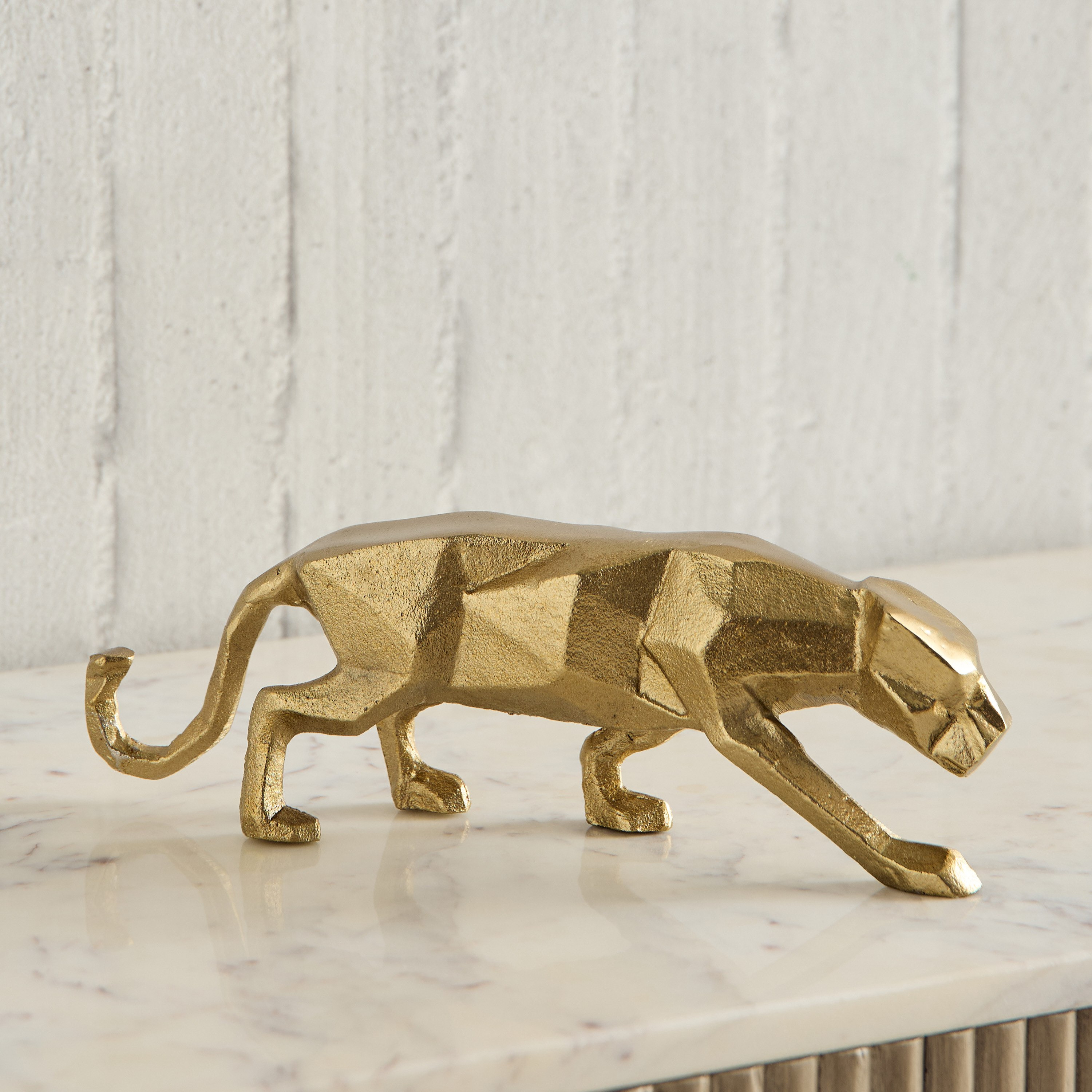 قطعة ديكور ألومنيوم على شكل فهد من أسترو - 26x6x9 سم-hbxhomeware-homedecor-figurinesandornaments-image-4