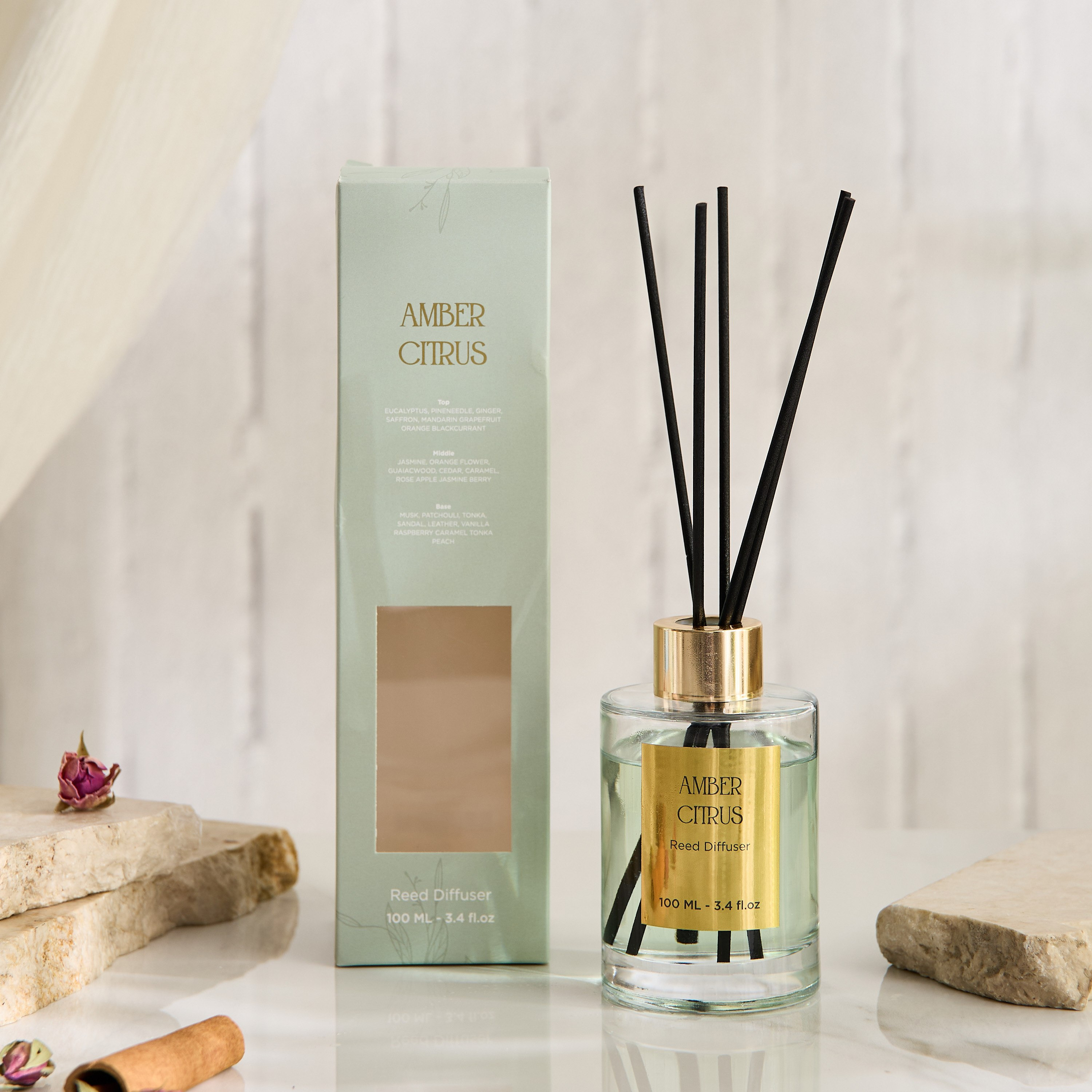 Evode Amber Citrus Reed Diffuser - 100 ml-hbxhomeware-hbxdecorandfurnishings-image-4