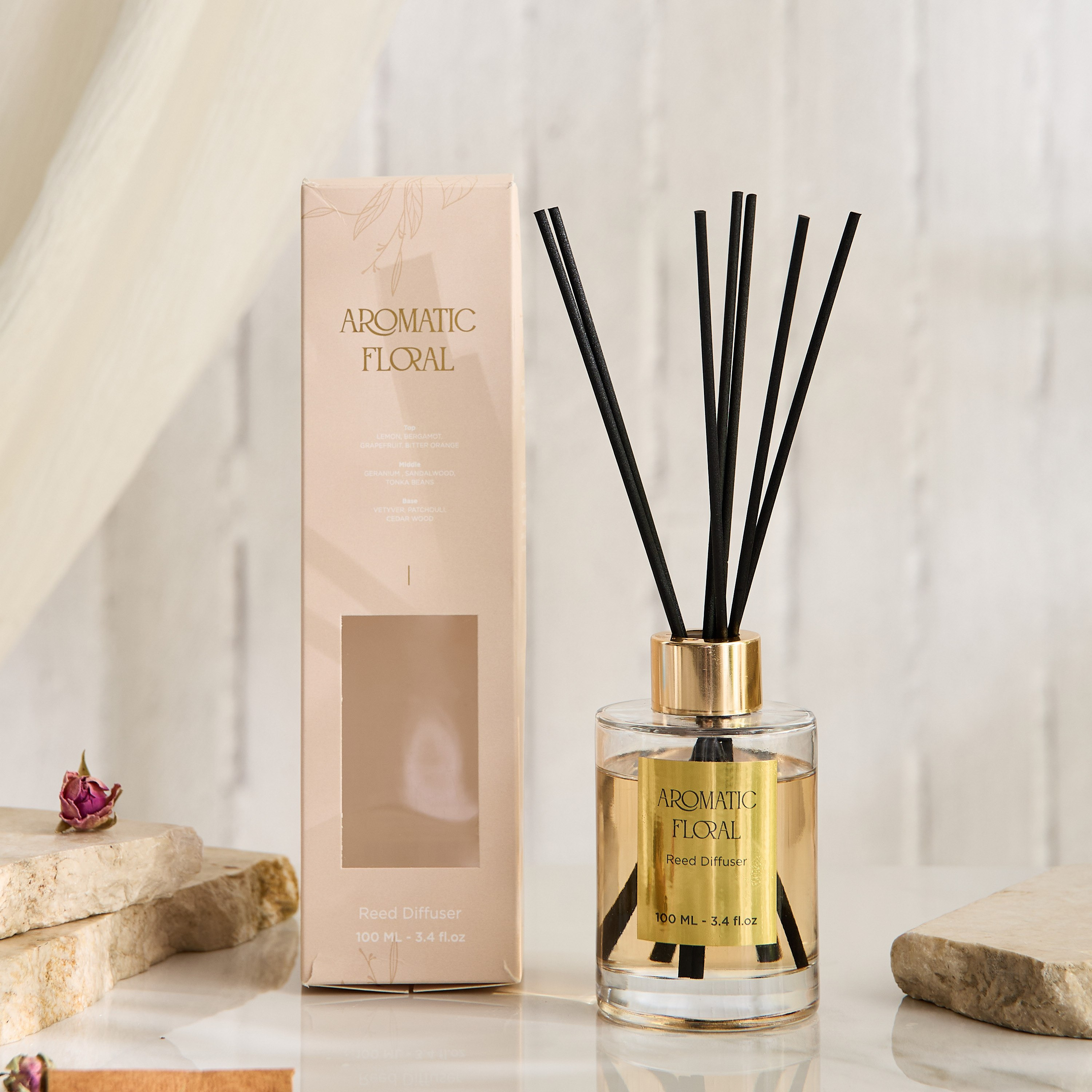 Evode Aromatic Floral Reed Diffuser - 100 ml-hbxhomeware-hbxdecorandfurnishings-image-4