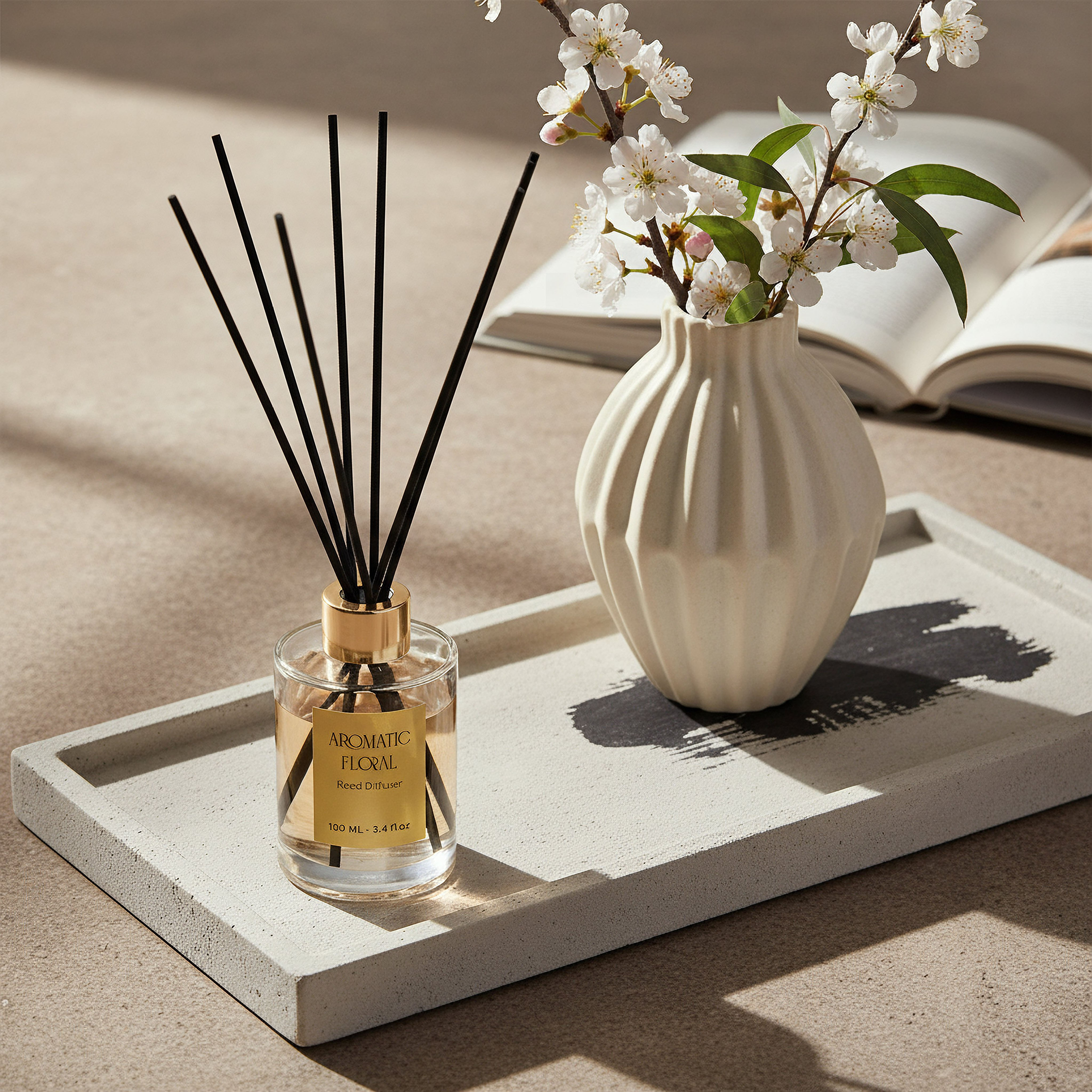 Evode Aromatic Floral Reed Diffuser - 100 ml-hbxhomeware-hbxdecorandfurnishings-image-3