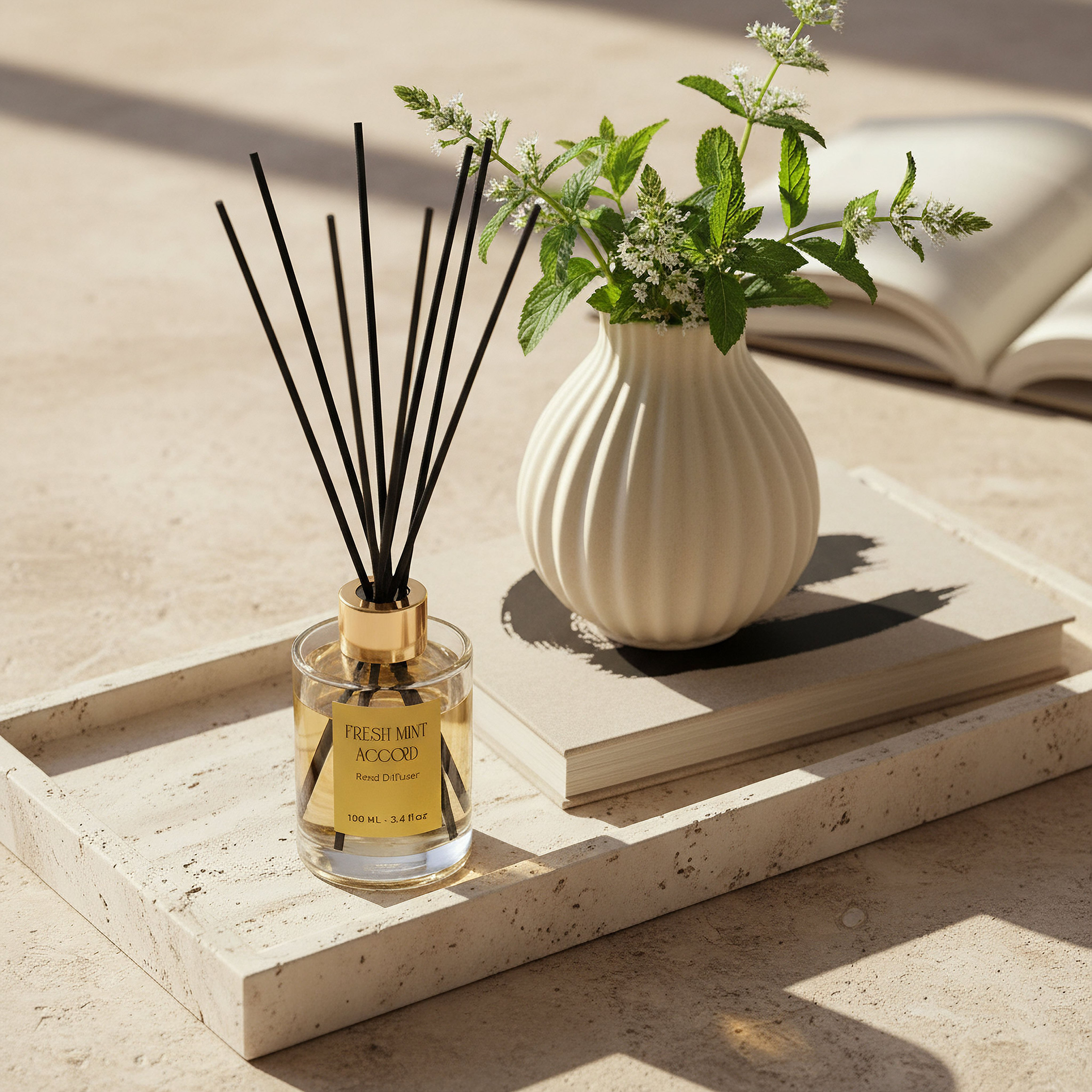 موزع عطور عيدان خشبية برائحة النعناع المنعشة من إيفود - 100 مل-hbxhomeware-hbxdecorandfurnishings-image-3