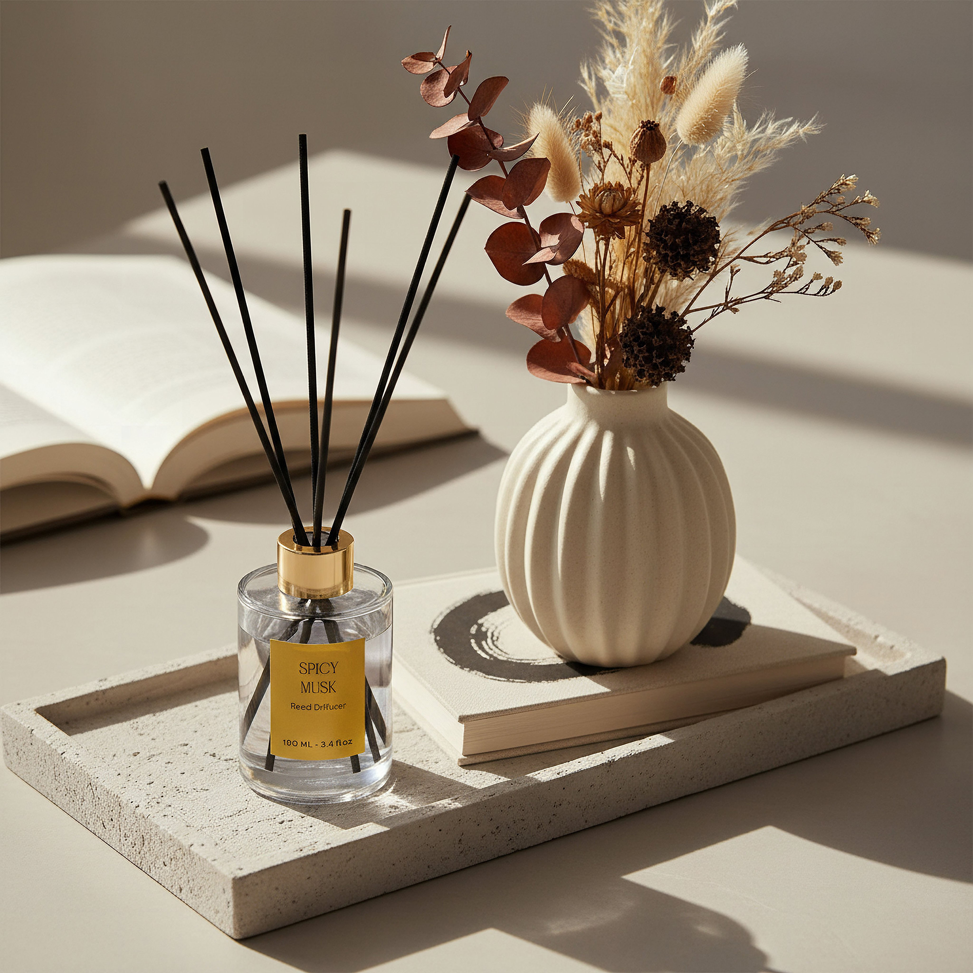 موزع عطور عيدان خشبية برائحة المسك والتوابل الحارة من إيفود - 100 مل-hbxhomeware-hbxdecorandfurnishings-image-3
