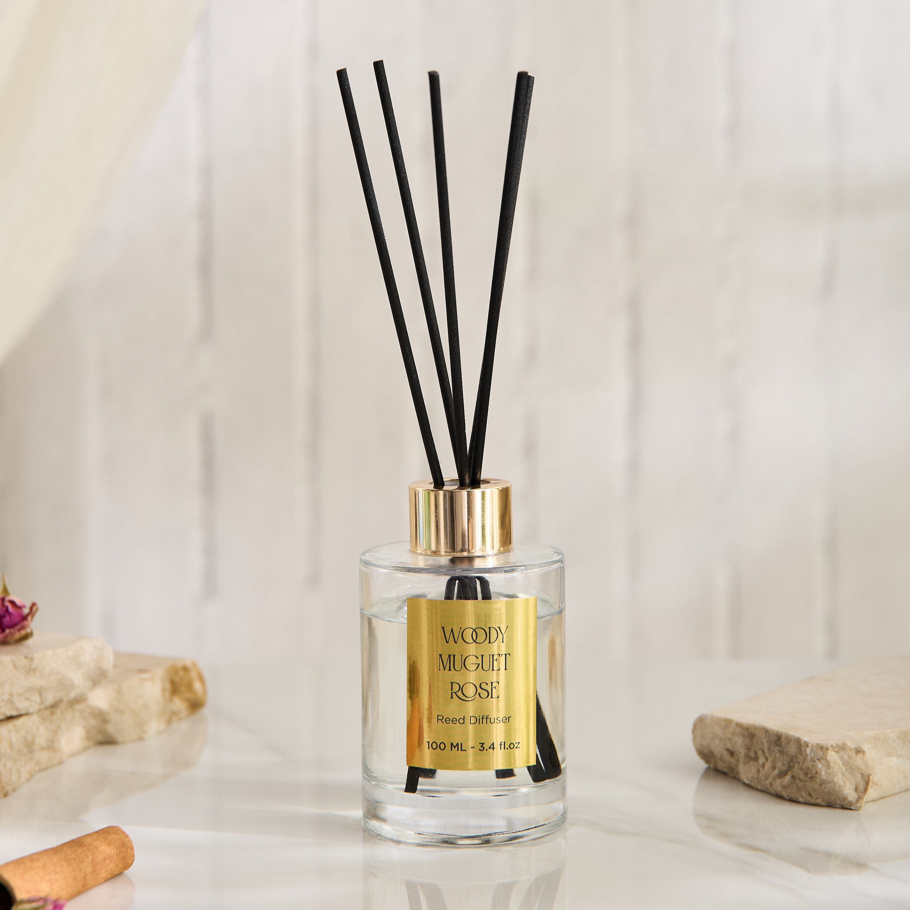 Evode Woody Muguet Rose Reed Diffuser - 100 ml-hbxhomeware-hbxdecorandfurnishings-image-5