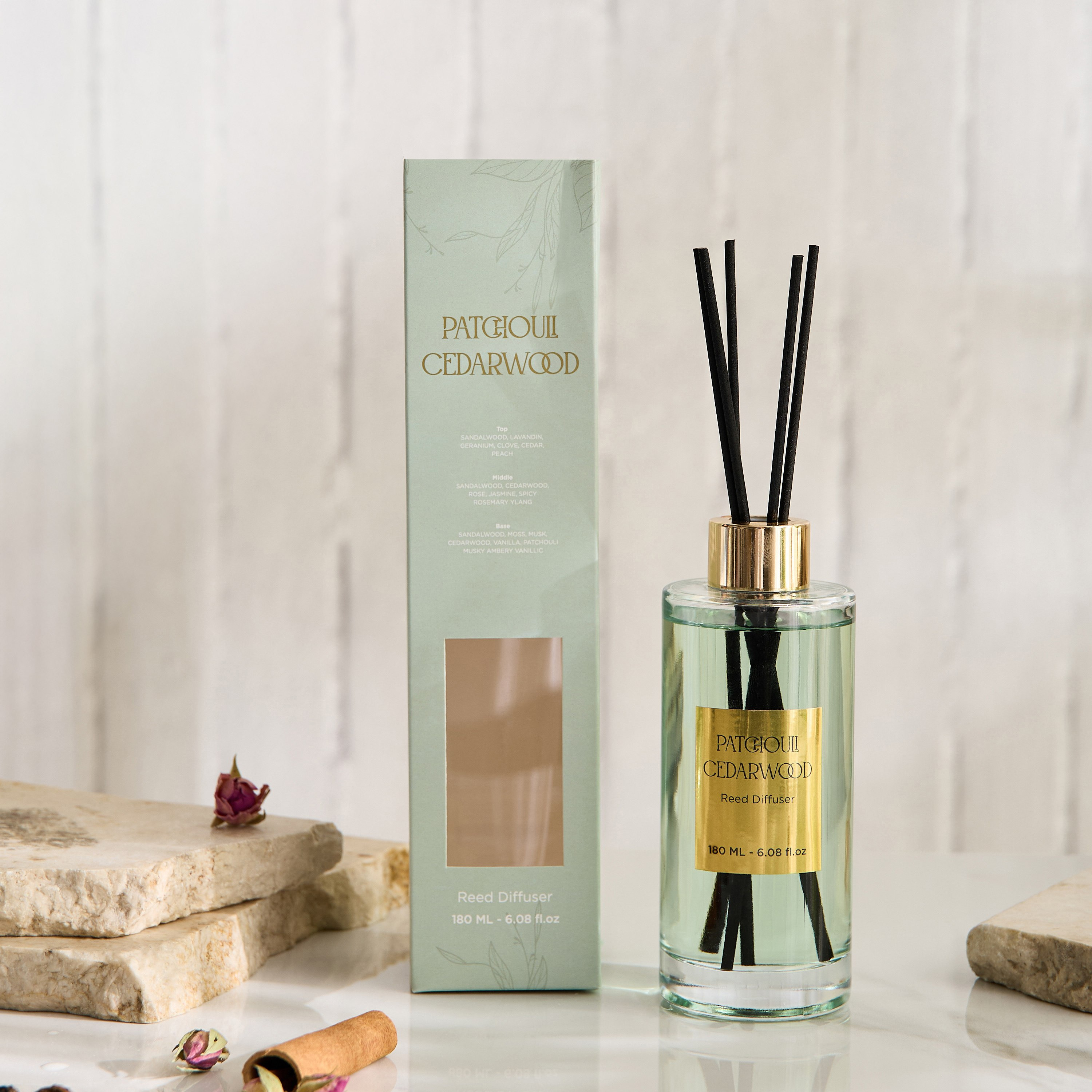 Evode Patchouli Cedarwood Reed Diffuser - 180 ml-hbxhomeware-hbxdecorandfurnishings-image-4