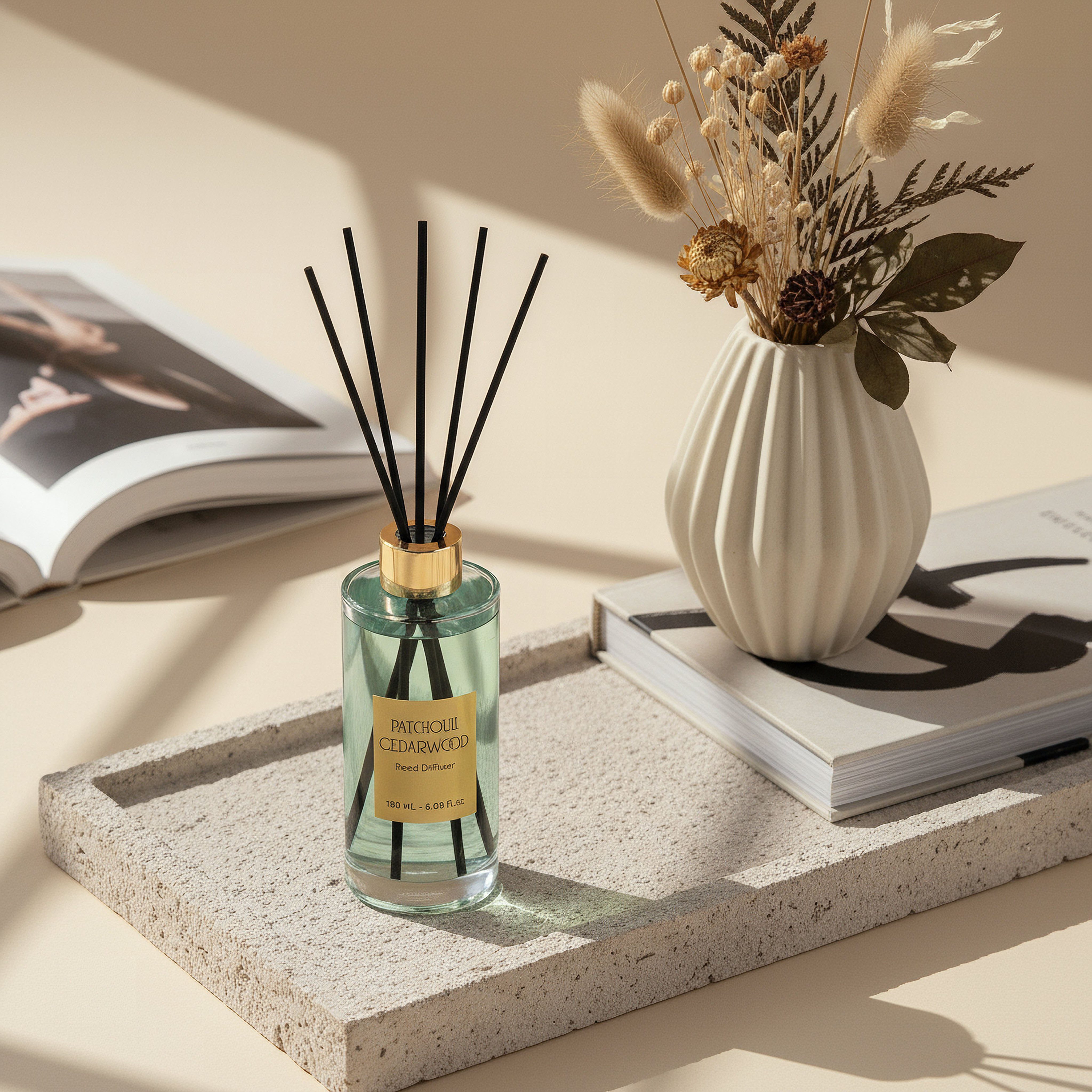 Evode Patchouli Cedarwood Reed Diffuser - 180 ml-hbxhomeware-hbxdecorandfurnishings-image-3