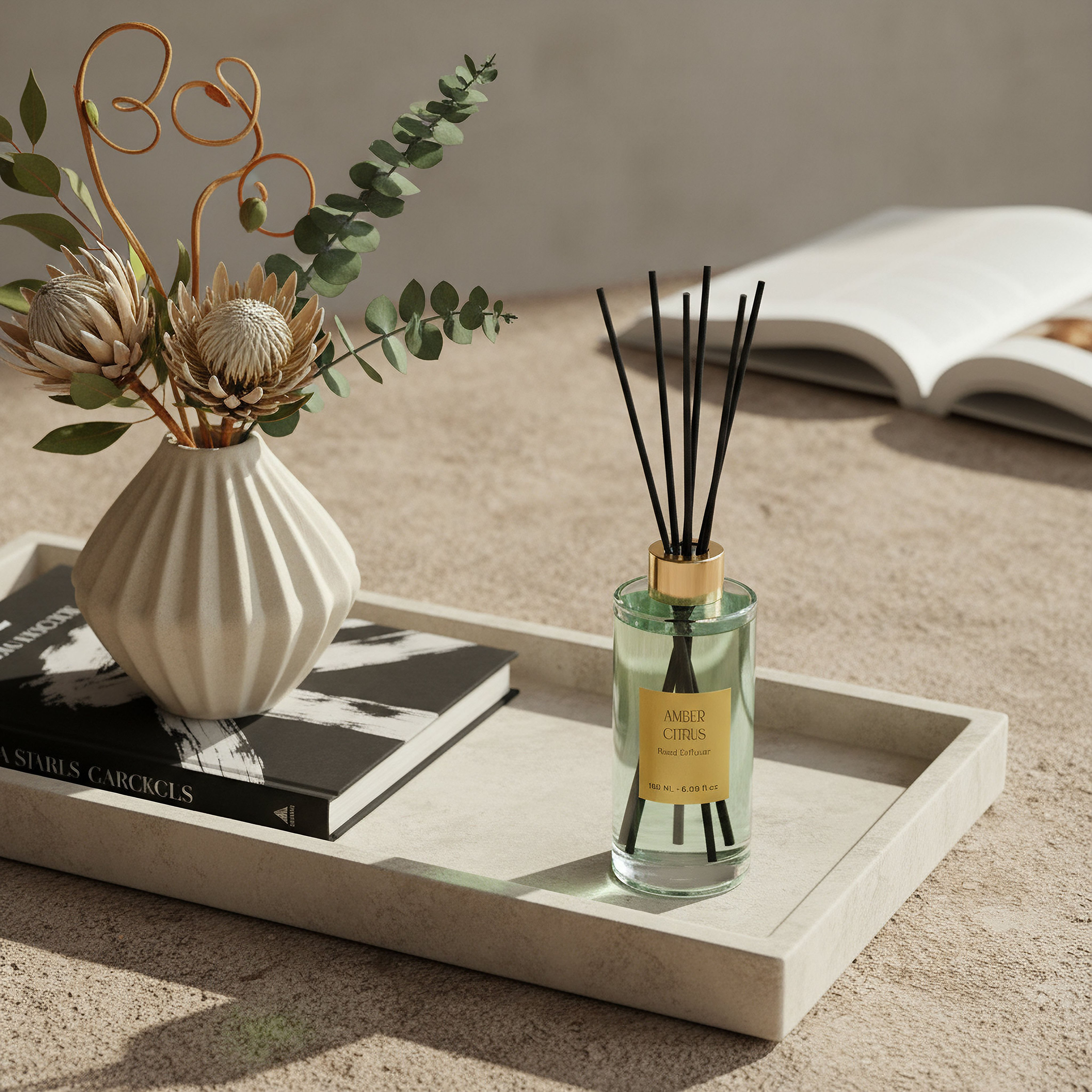 Evode  Amber Citrus Reed Diffuser - 180 ml-hbxhomeware-hbxdecorandfurnishings-image-3