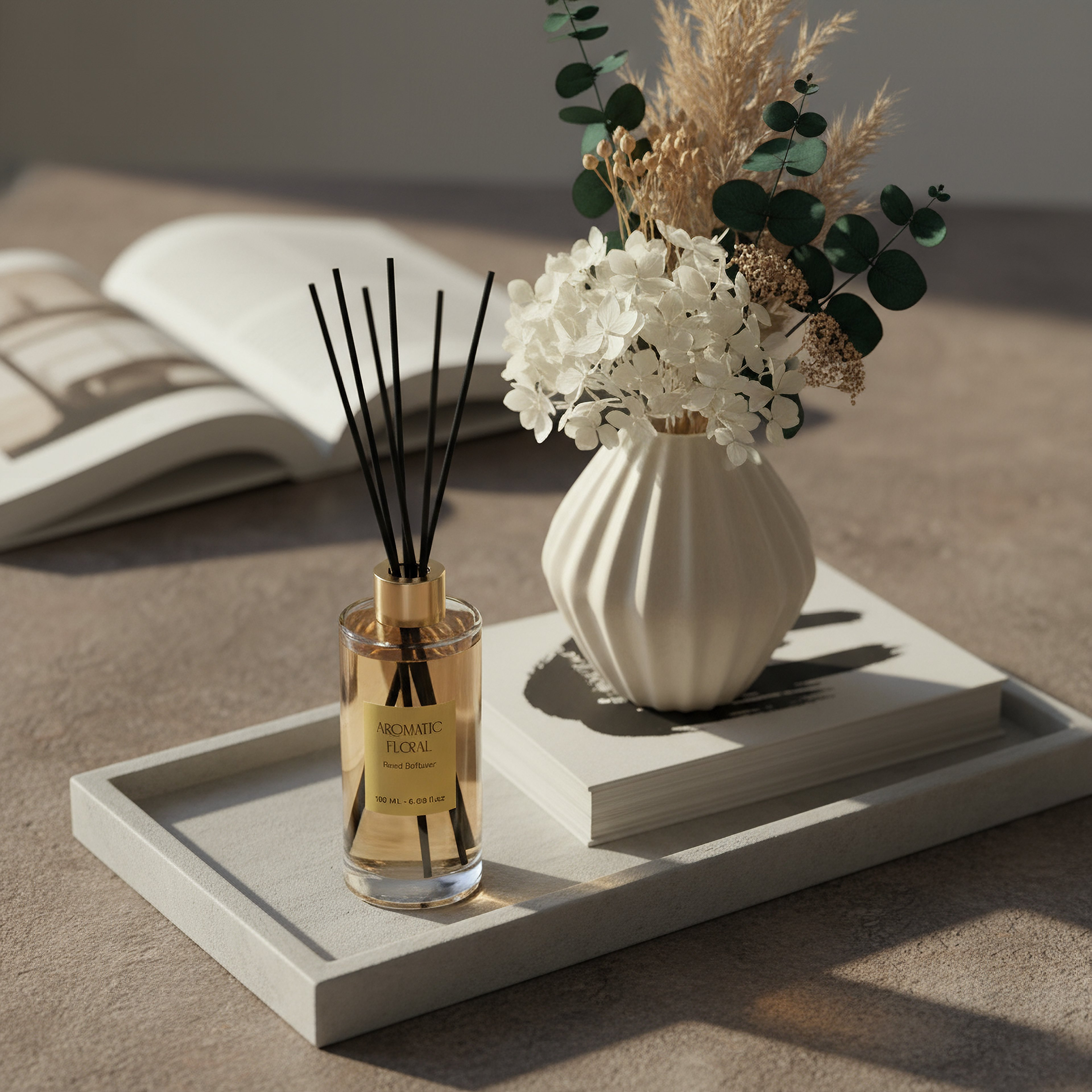 موزع عطور عيدان خشبية برائحة زهرية من إيفود - 180 مل-hbxhomeware-hbxdecorandfurnishings-image-3