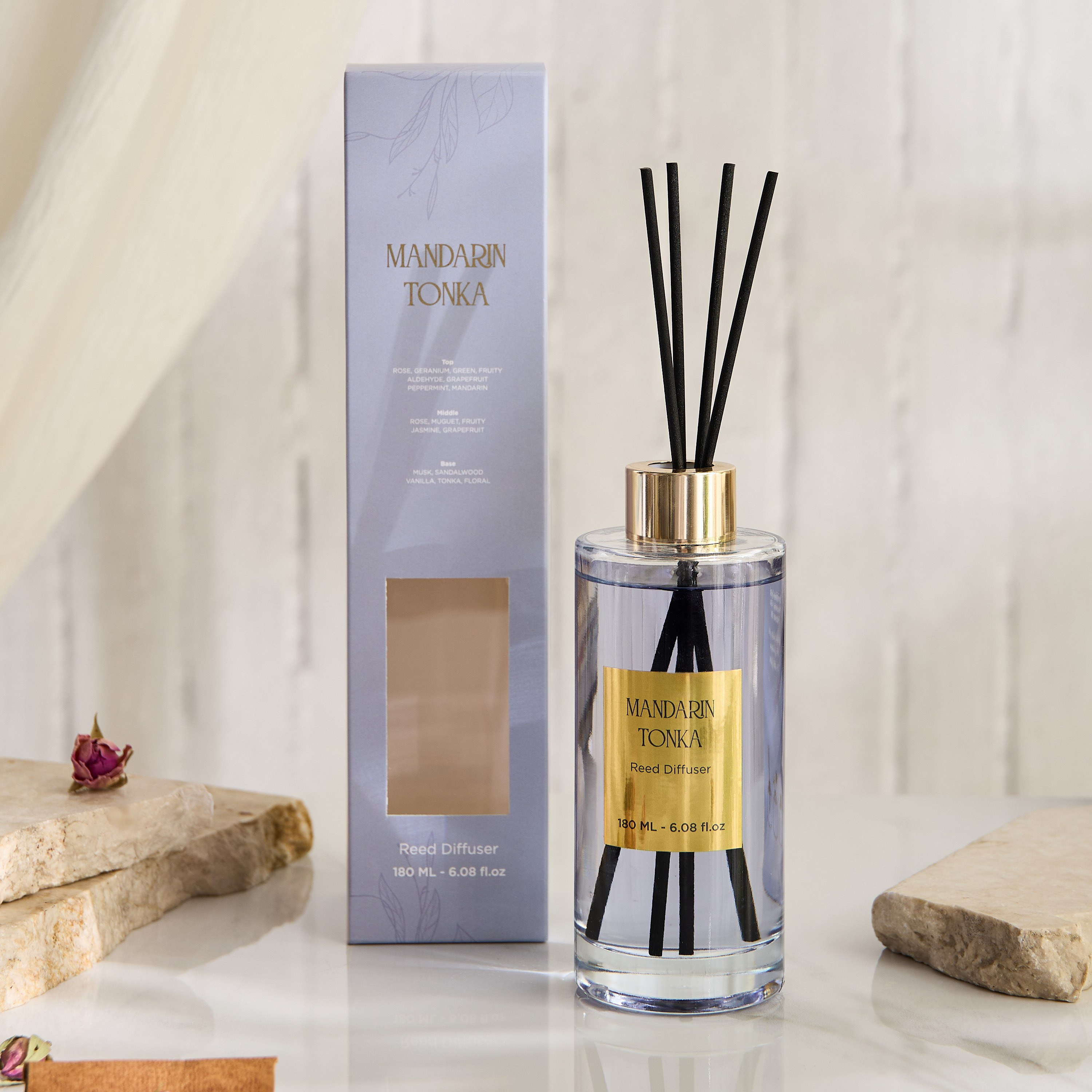 Evode Mandarin Tonka Reed Diffuser - 180 ml-hbxhomeware-hbxdecorandfurnishings-image-4