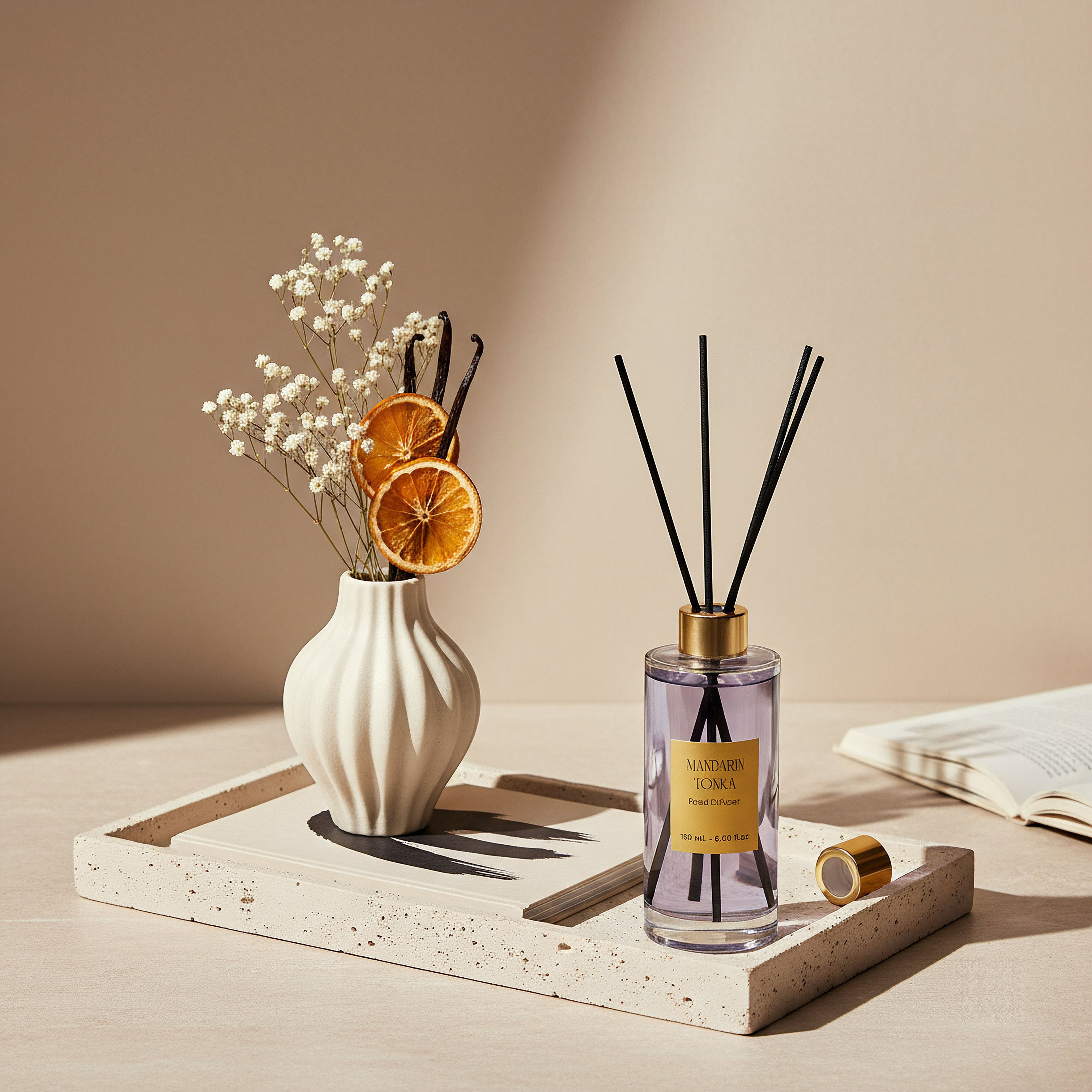 Evode Mandarin Tonka Reed Diffuser - 180 ml-hbxhomeware-hbxdecorandfurnishings-image-3