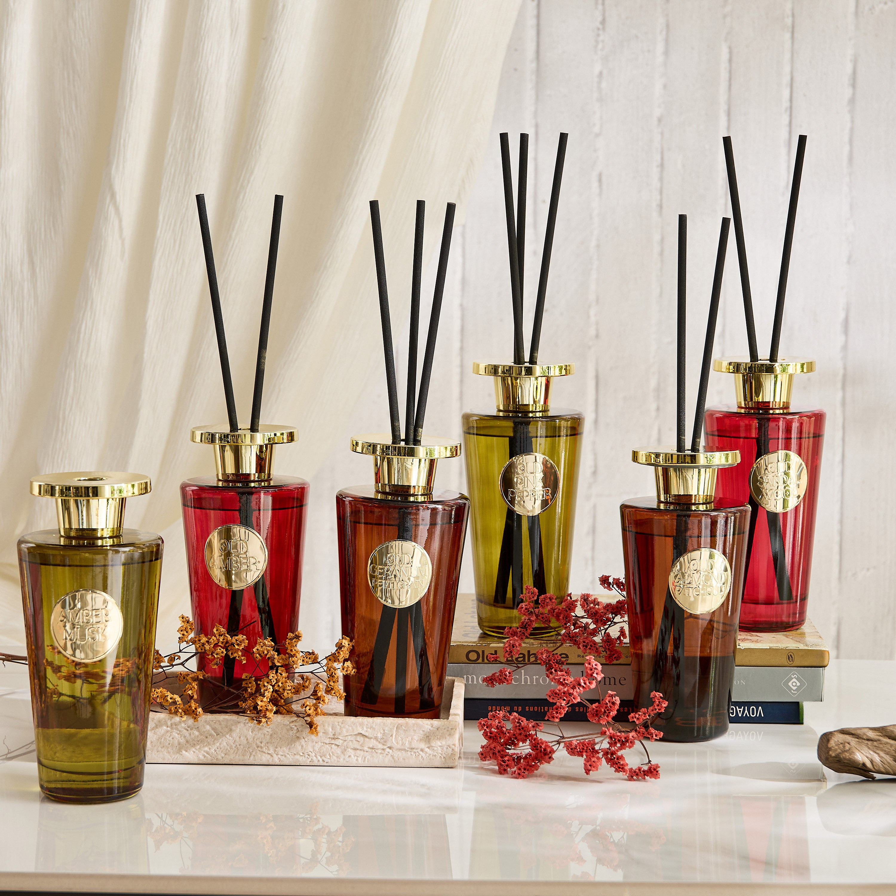 موزع عطور عيدان خشبية برائحة العود والعنبر بريميوم كوليكشن من إيفود - 450 مل-hbxhomeware-hbxdecorandfurnishings-image-7