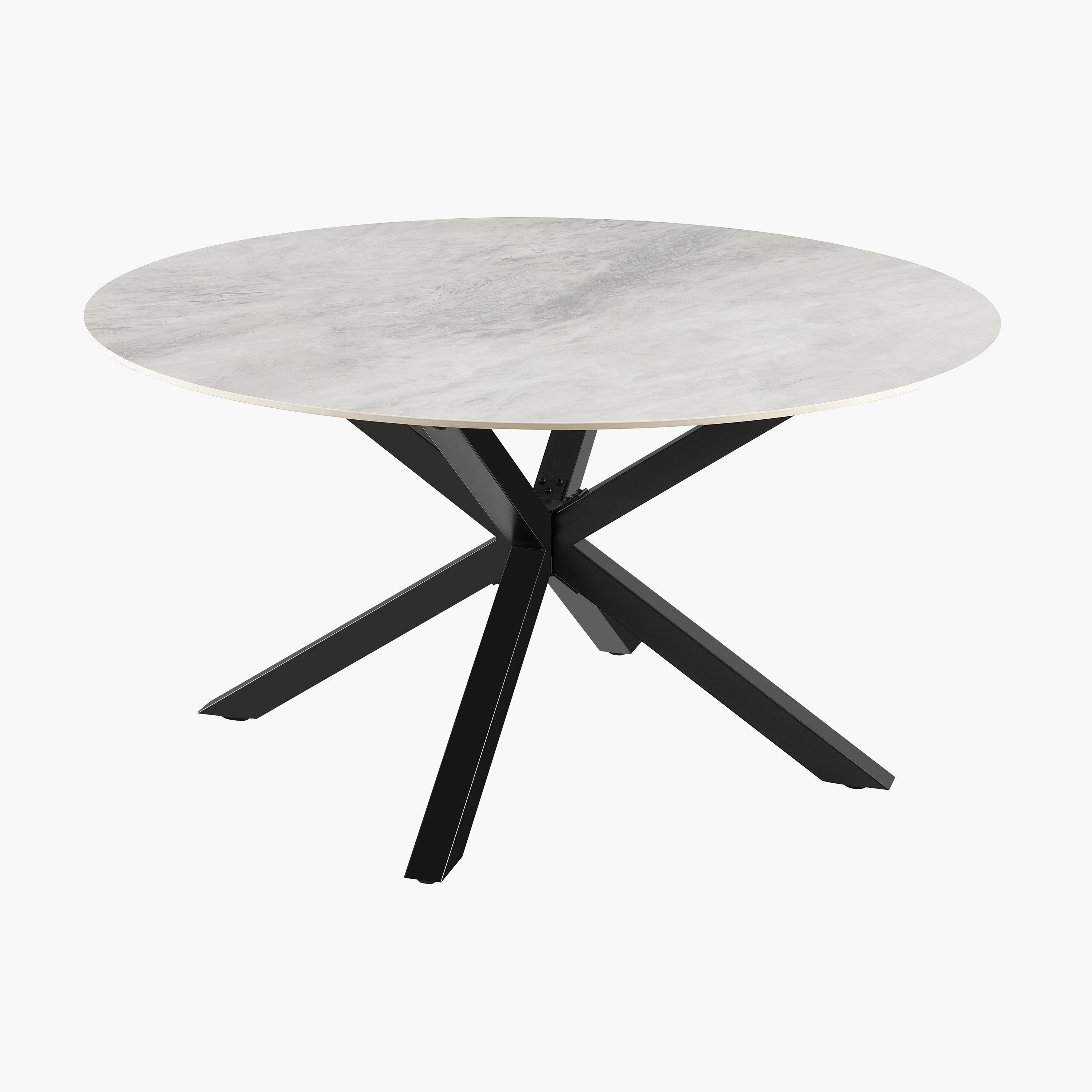 طقم طاولة سفرة مستديرة من الحجر الملبد لـ 4 مقاعد من ويلويك-hbxfurniture-diningtablesandsets-diningtables-fourseater-image-3