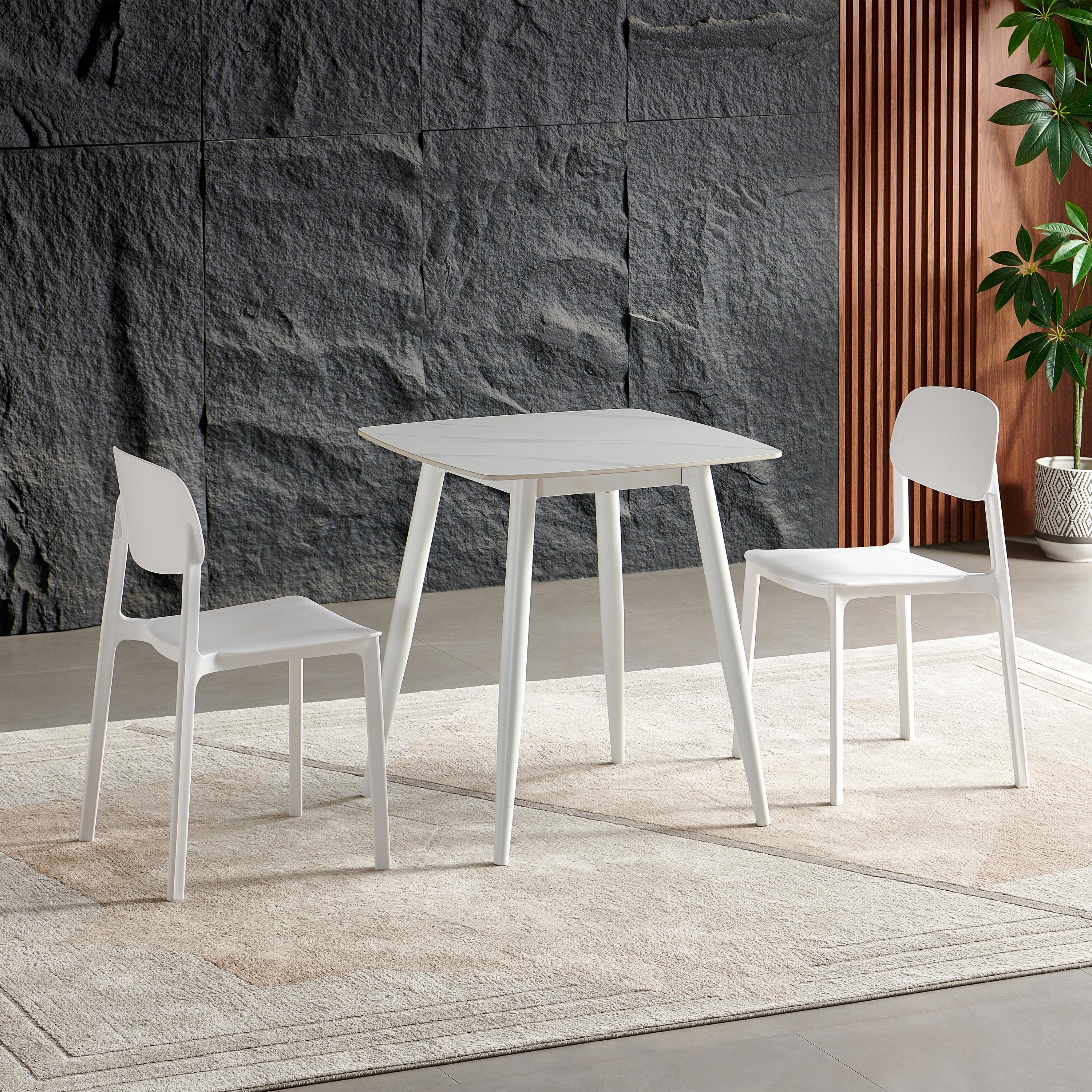 Roma 2-Seater Sintered Stone Dining Table Set-hbxfurniture-diningtablesandsets-diningsets-twoseater-image-1