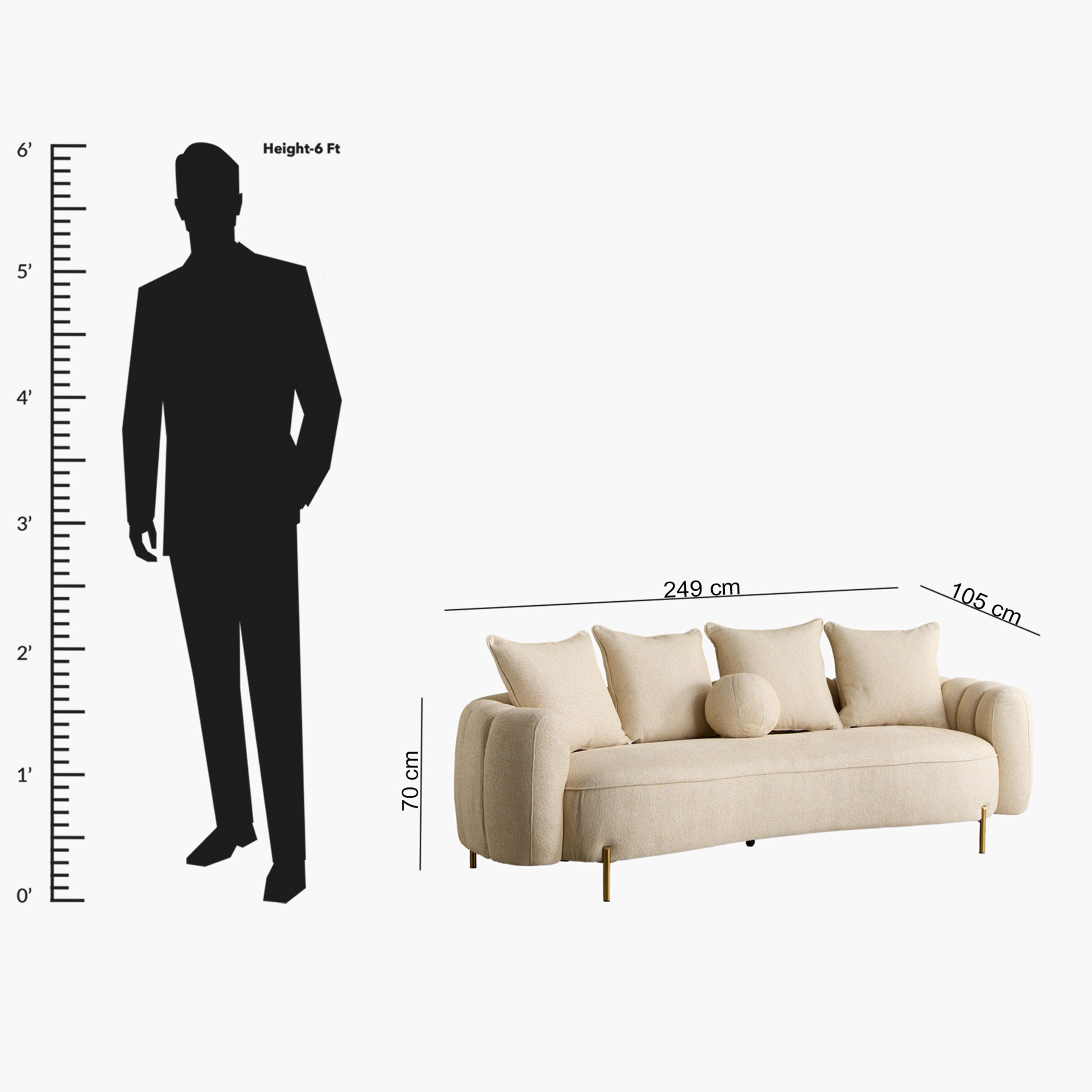 France 4-Seater Fabric Sofa with 5 Cushions-hbxlivingroom-sofasandarmchairs-sofas-image-14