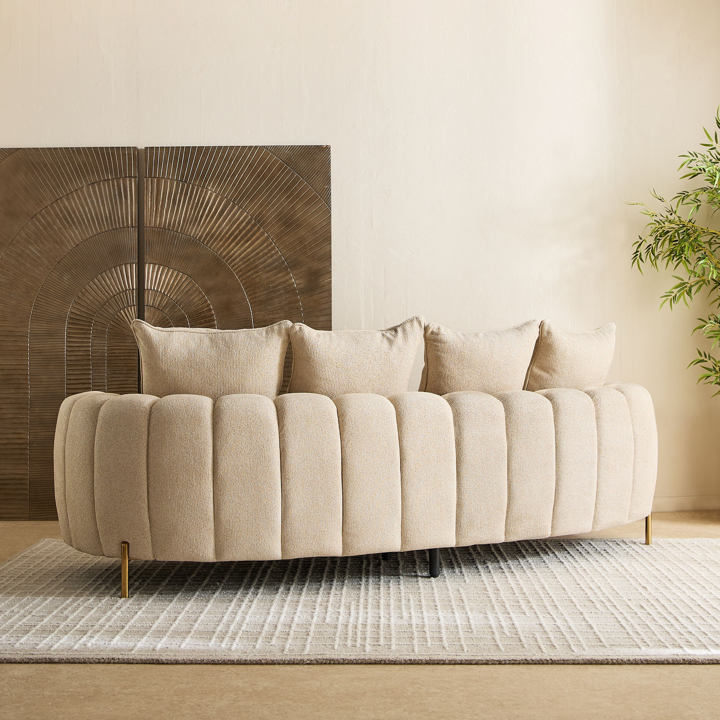France 4-Seater Fabric Sofa with 5 Cushions-hbxlivingroom-sofasandarmchairs-sofas-image-3