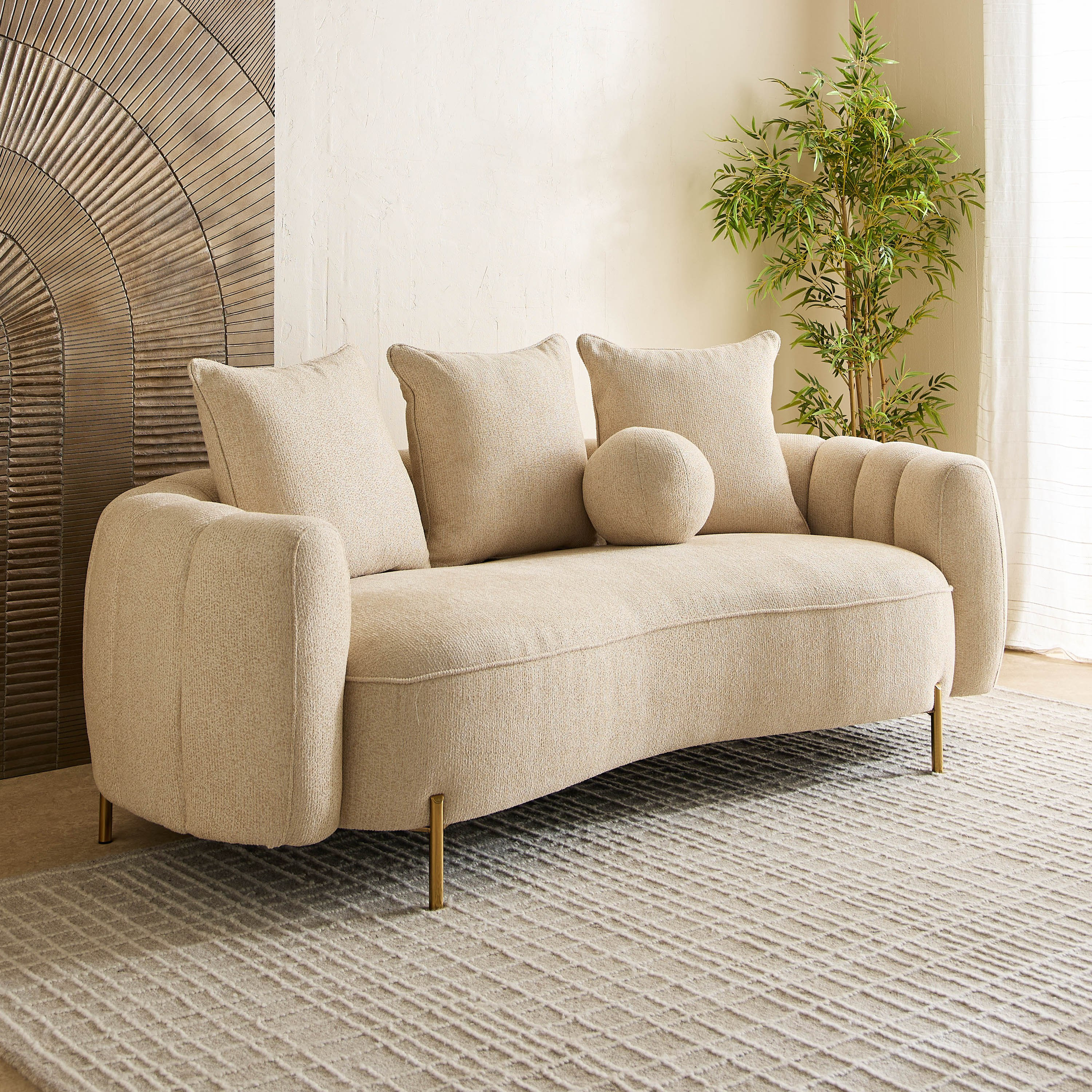 France 3-Seater Fabric Sofa with 4 Cushions-hbxlivingroom-sofasandarmchairs-sofas-image-1
