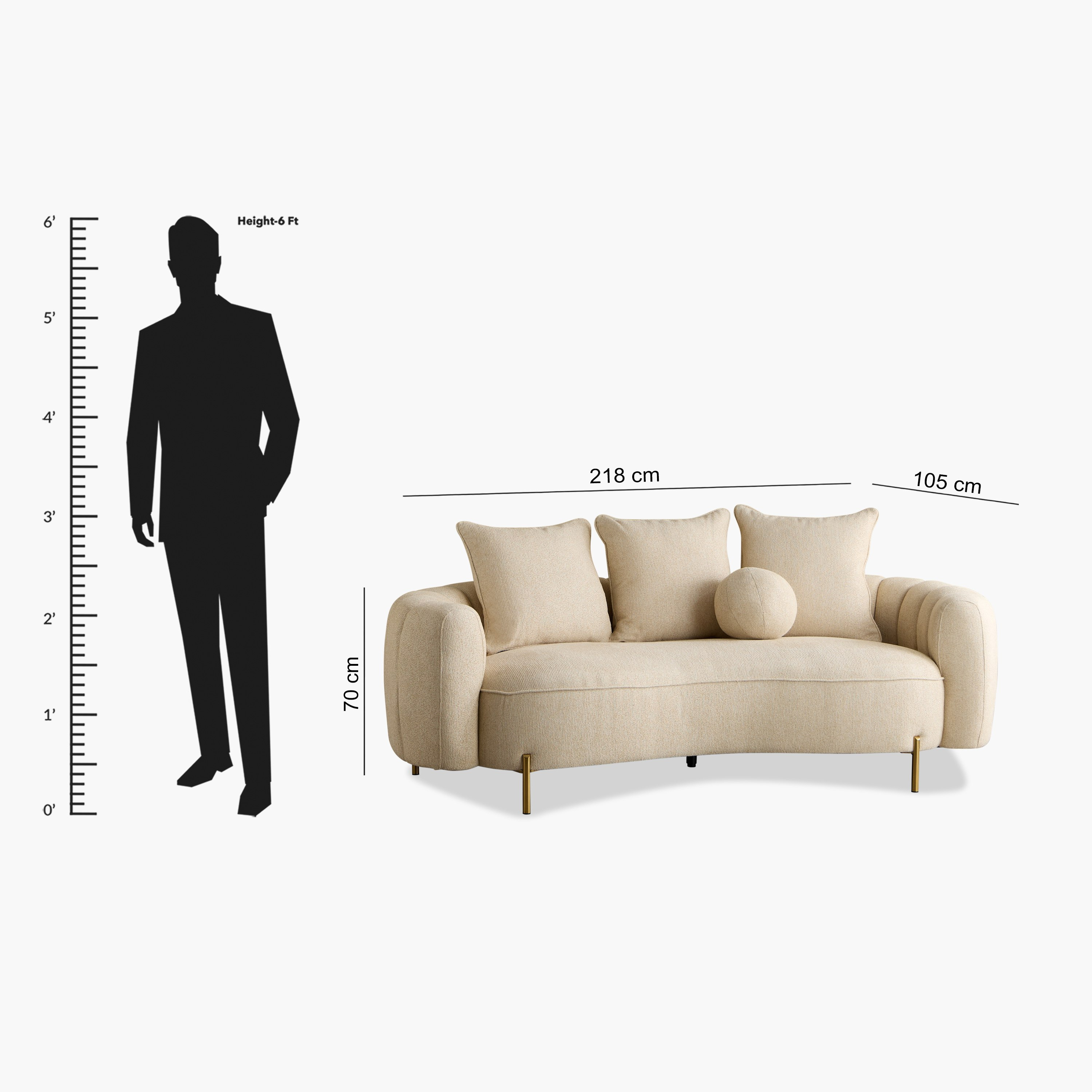 France 3-Seater Fabric Sofa with 4 Cushions-hbxlivingroom-sofasandarmchairs-sofas-image-14