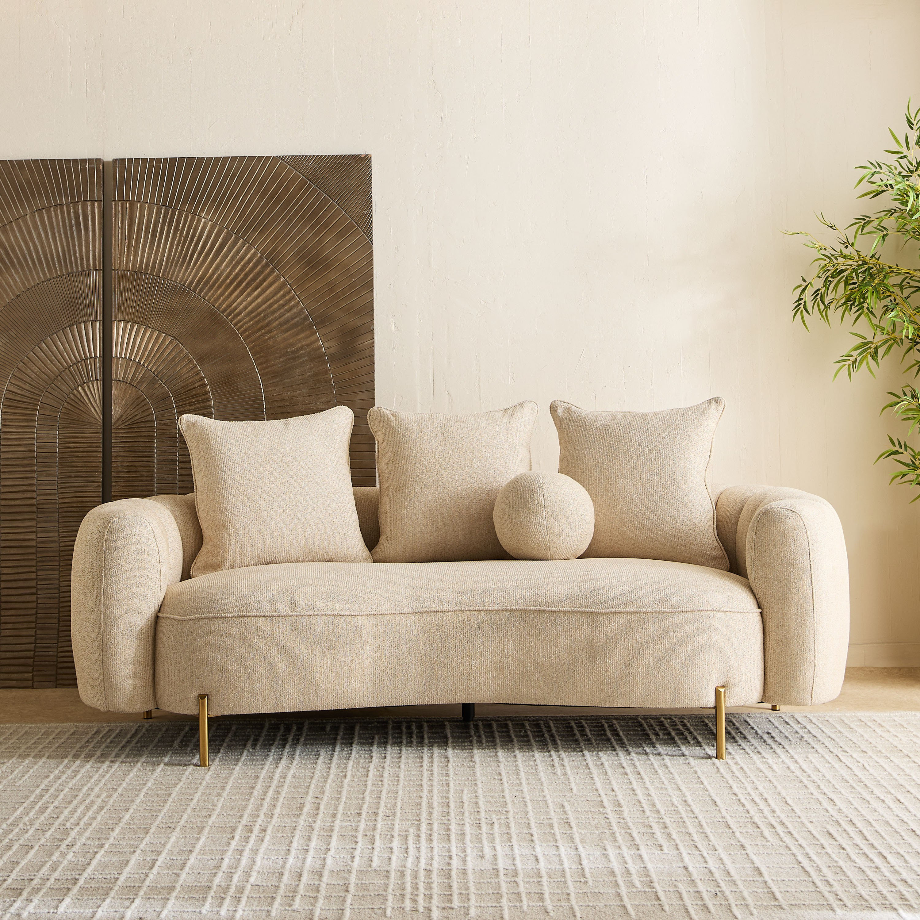 France 3-Seater Fabric Sofa with 4 Cushions-hbxlivingroom-sofasandarmchairs-sofas-image-2