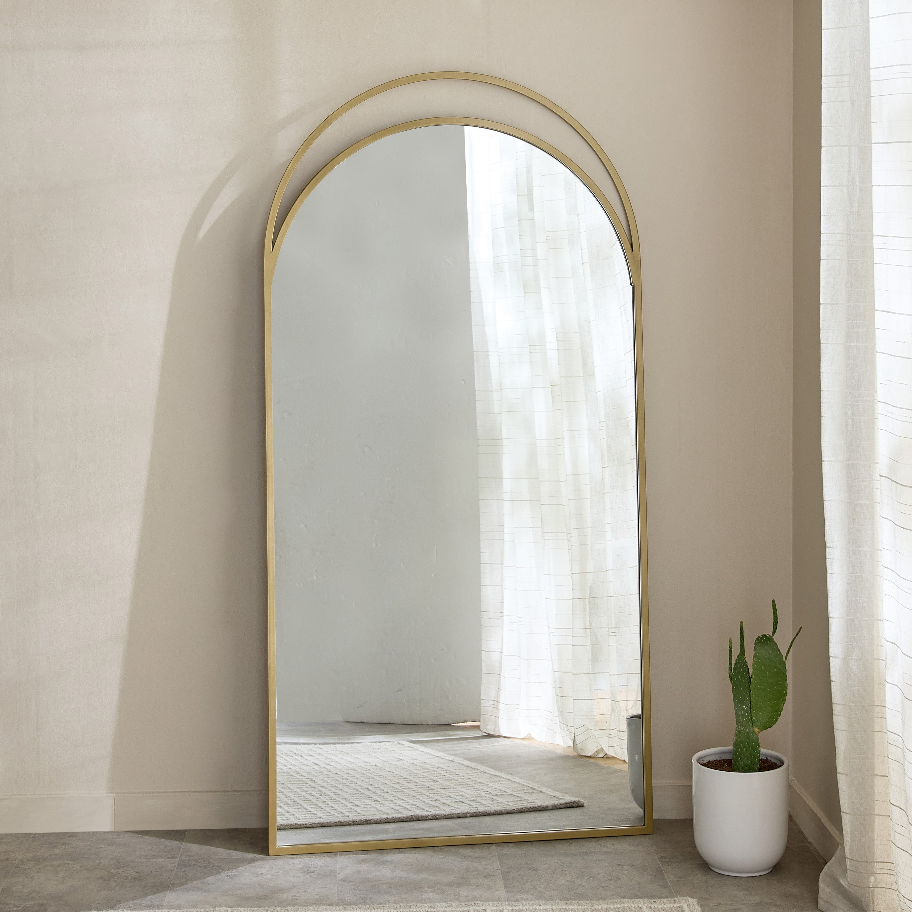 Sana Bruce Metal Extra Large Leaner Mirror - 100x200 cm-hbxhomeware-hbxdecorandfurnishings-image-2