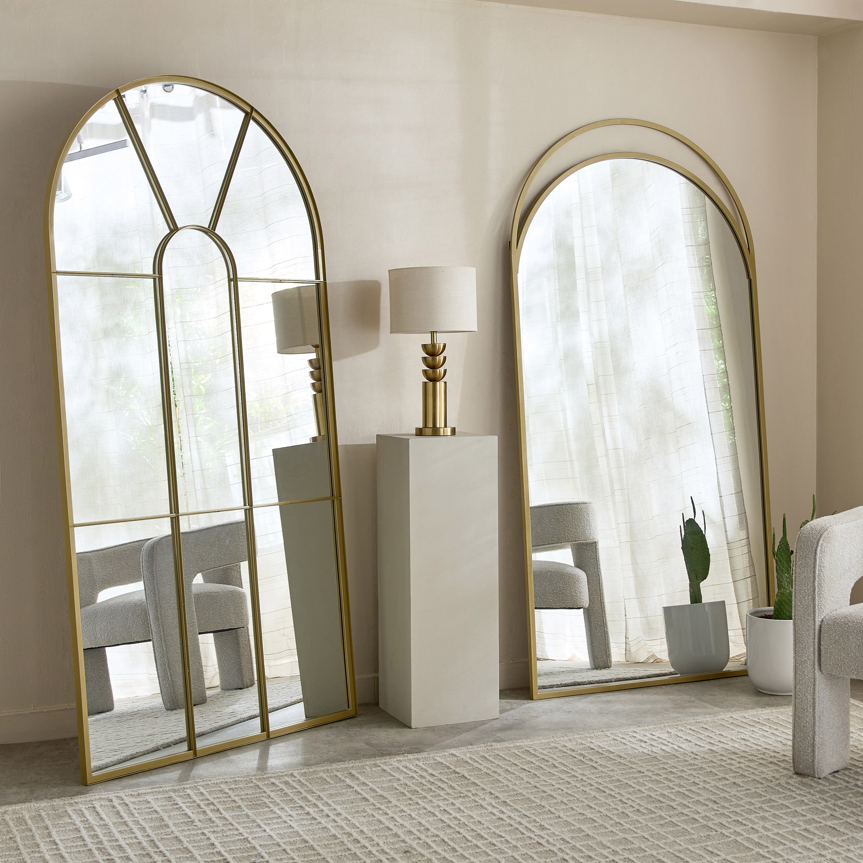 Sana Bruce Metal Extra Large Leaner Mirror - 100x200 cm-hbxhomeware-hbxdecorandfurnishings-image-4