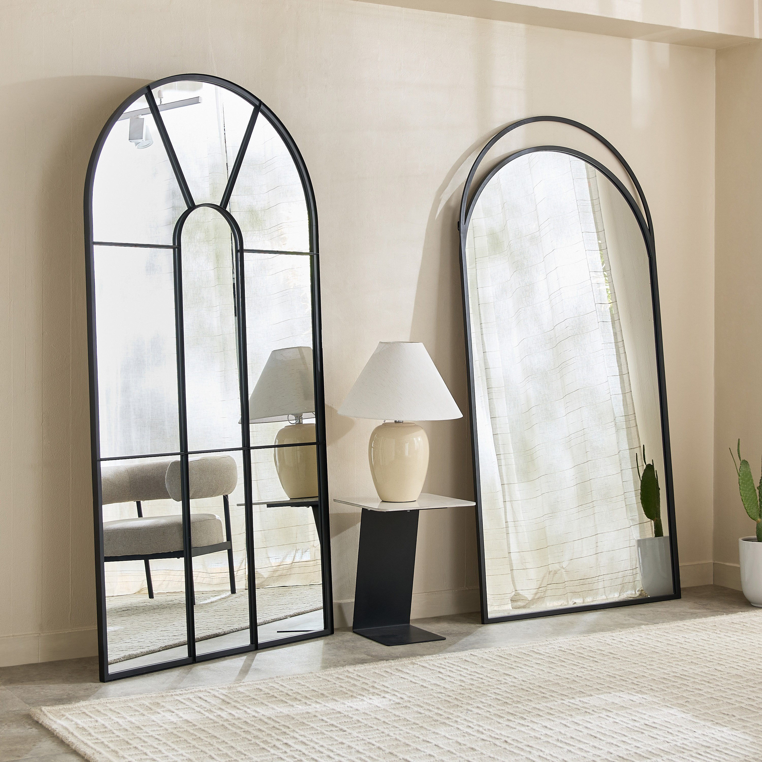 مرآة معدنية كبيرة جدًا متكئة على الحائط من سانا بروس - 100x200 سم-hbxhomeware-hbxdecorandfurnishings-image-5