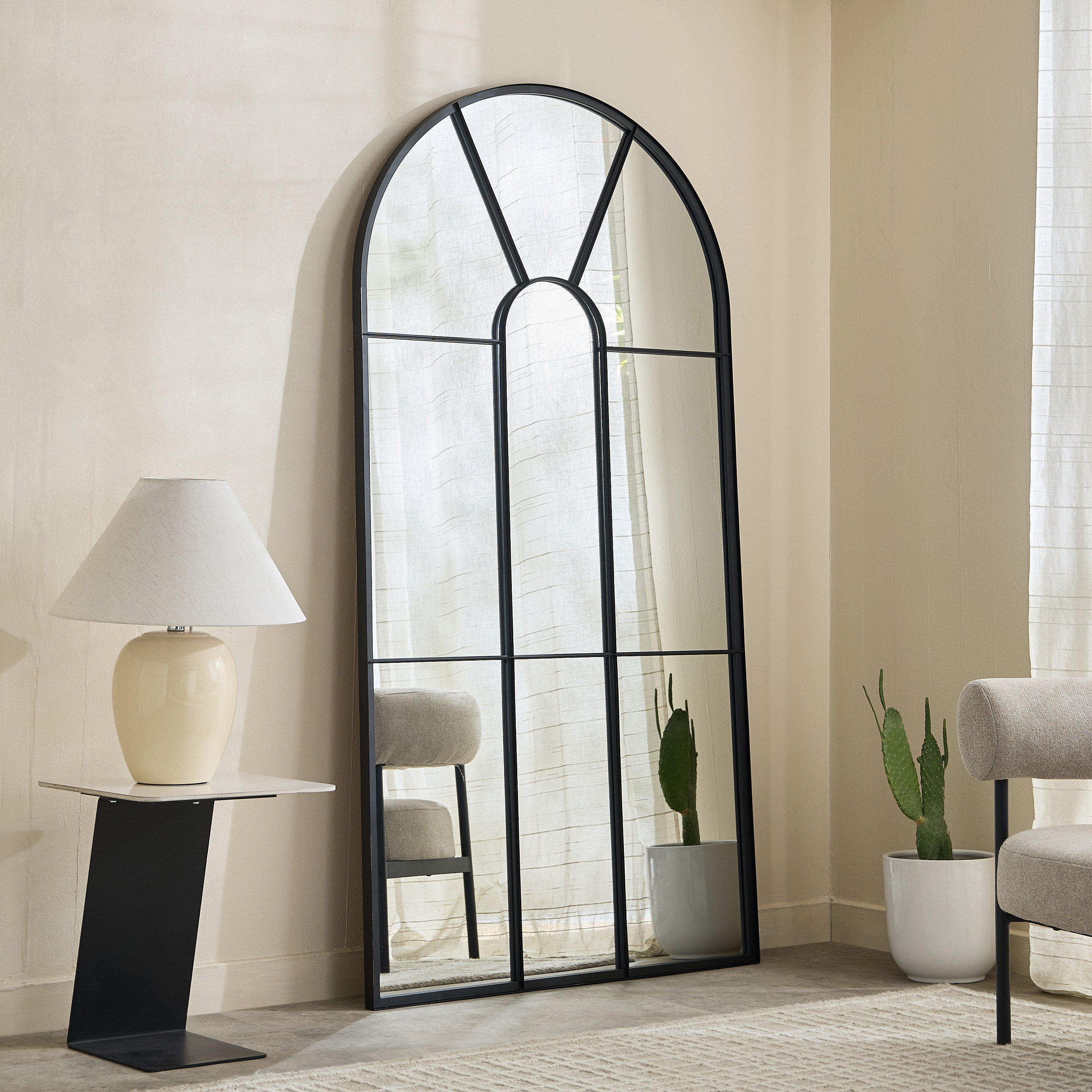 Sana Bruce Metal Extra Large Leaner Mirror - 96x196 cm and 100x200 cm-hbxhomeware-hbxdecorandfurnishings-image-1