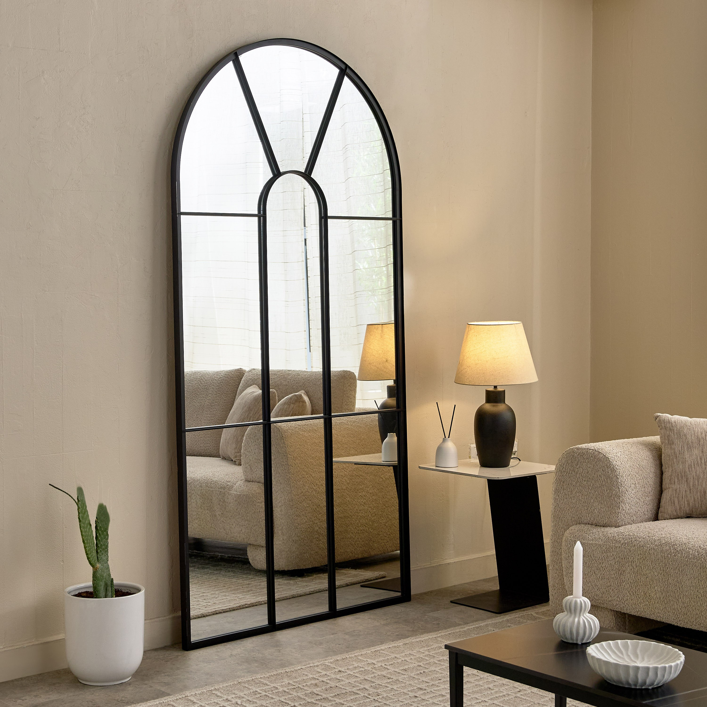 Sana Bruce Metal Extra Large Leaner Mirror - 96x196 cm and 100x200 cm-hbxhomeware-hbxdecorandfurnishings-image-4