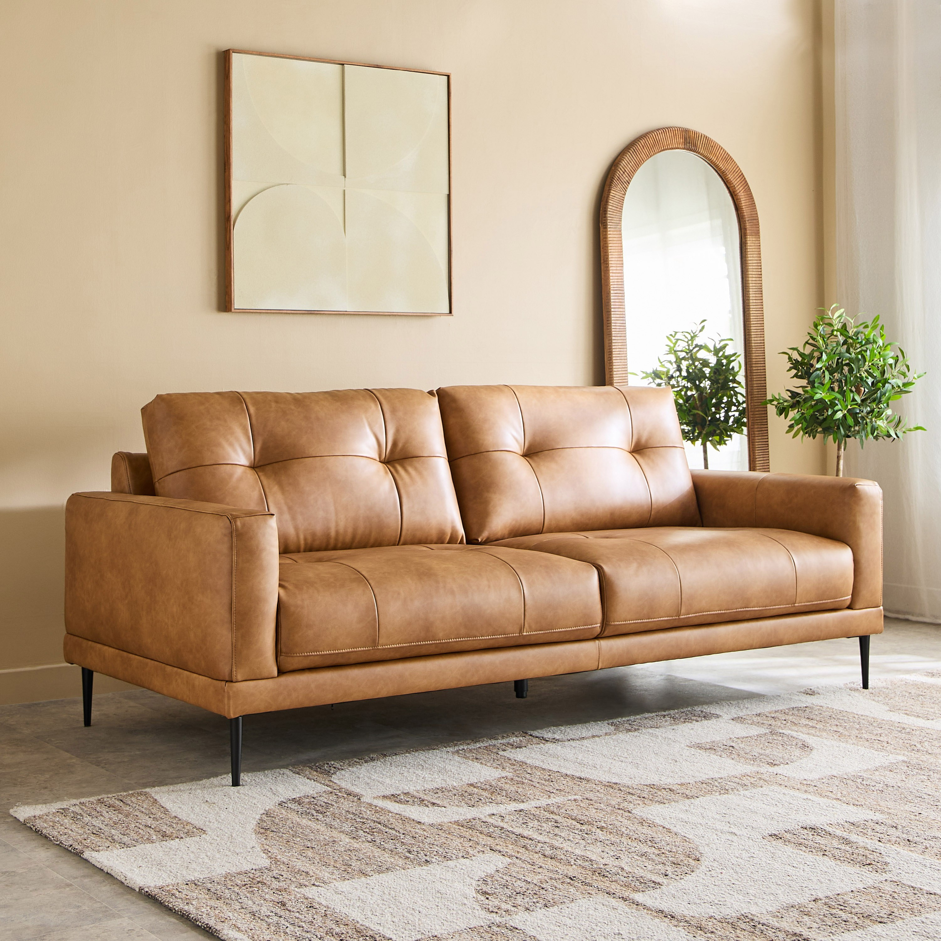 Parker 3-Seater Leather Air Fabric Sofa-hbxlivingroom-sofasandarmchairs-sofas-image-1