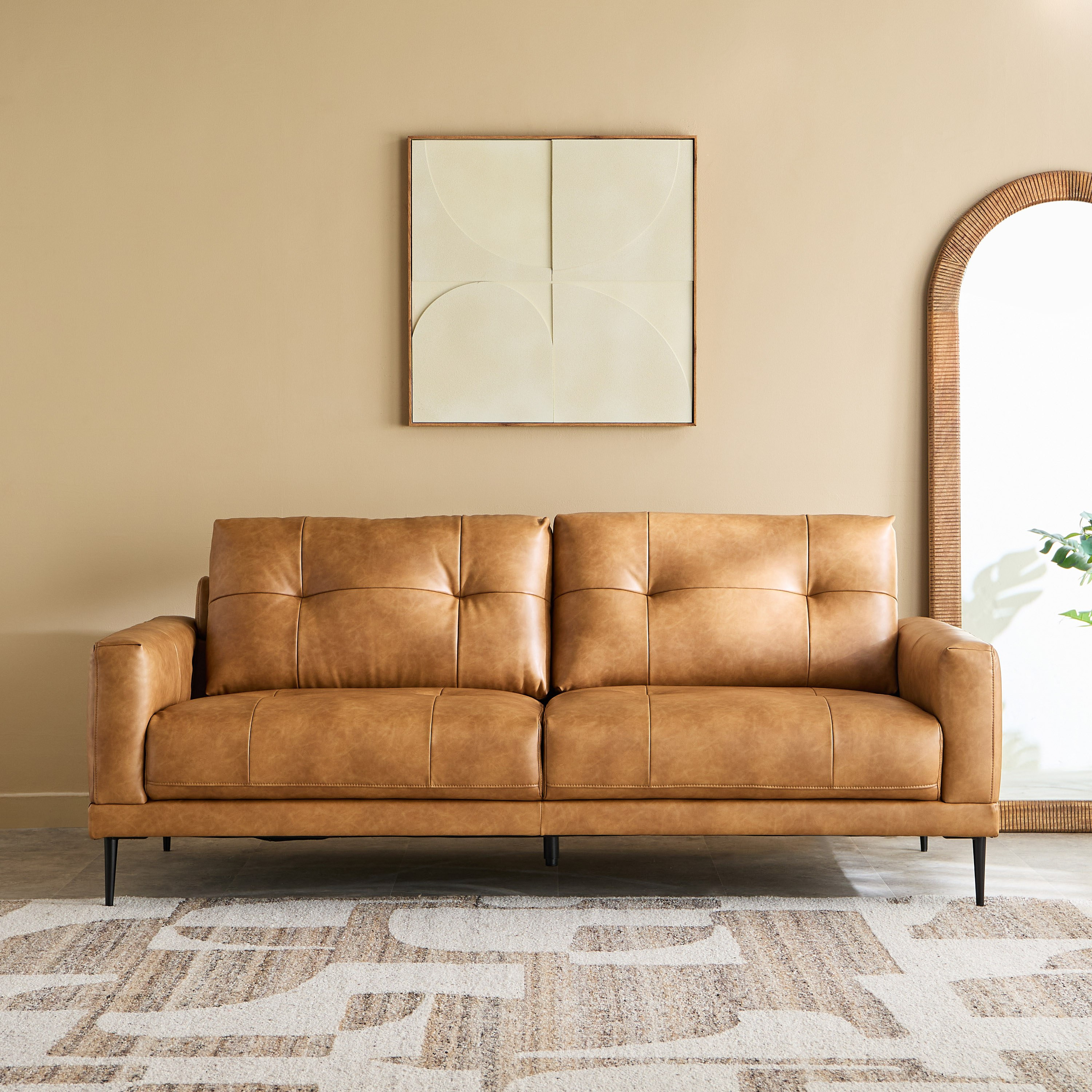 Parker 3-Seater Leather Air Fabric Sofa-hbxlivingroom-sofasandarmchairs-sofas-image-2