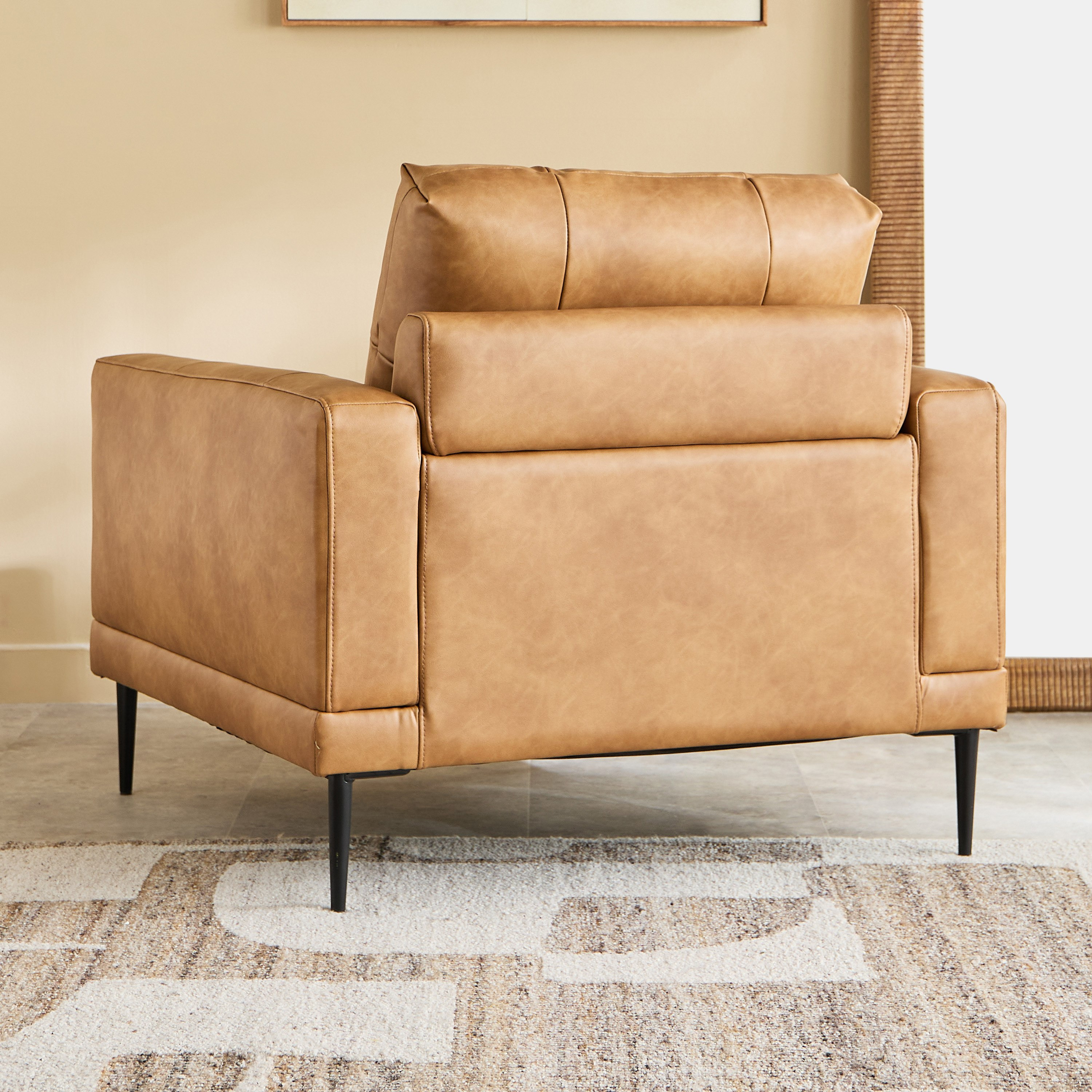 Parker Leather Air Fabric Armchair Sofa-hbxlivingroom-sofasandarmchairs-sofas-image-3