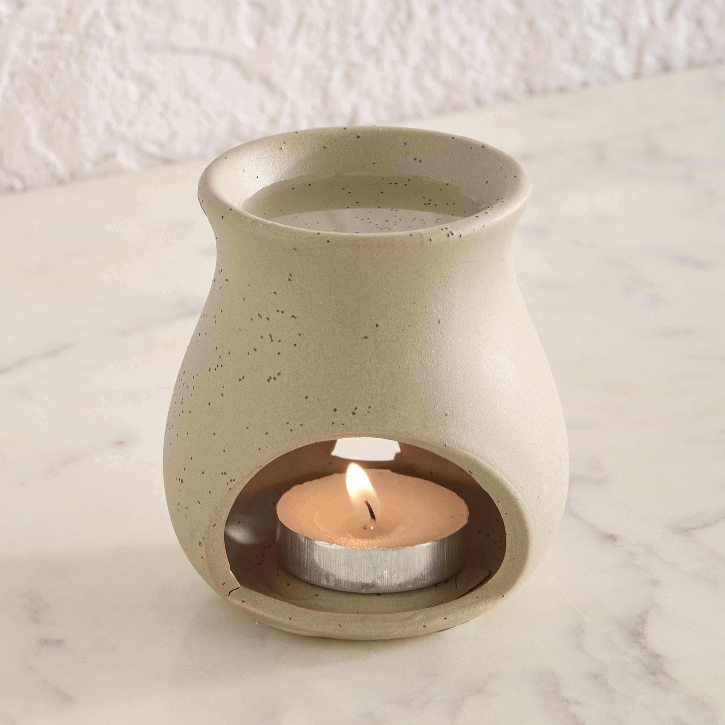 Zest Abiah Ceramic Oil Burner - 7x7x8 cm-hbxhomeware-hbxlivingroom-image-1