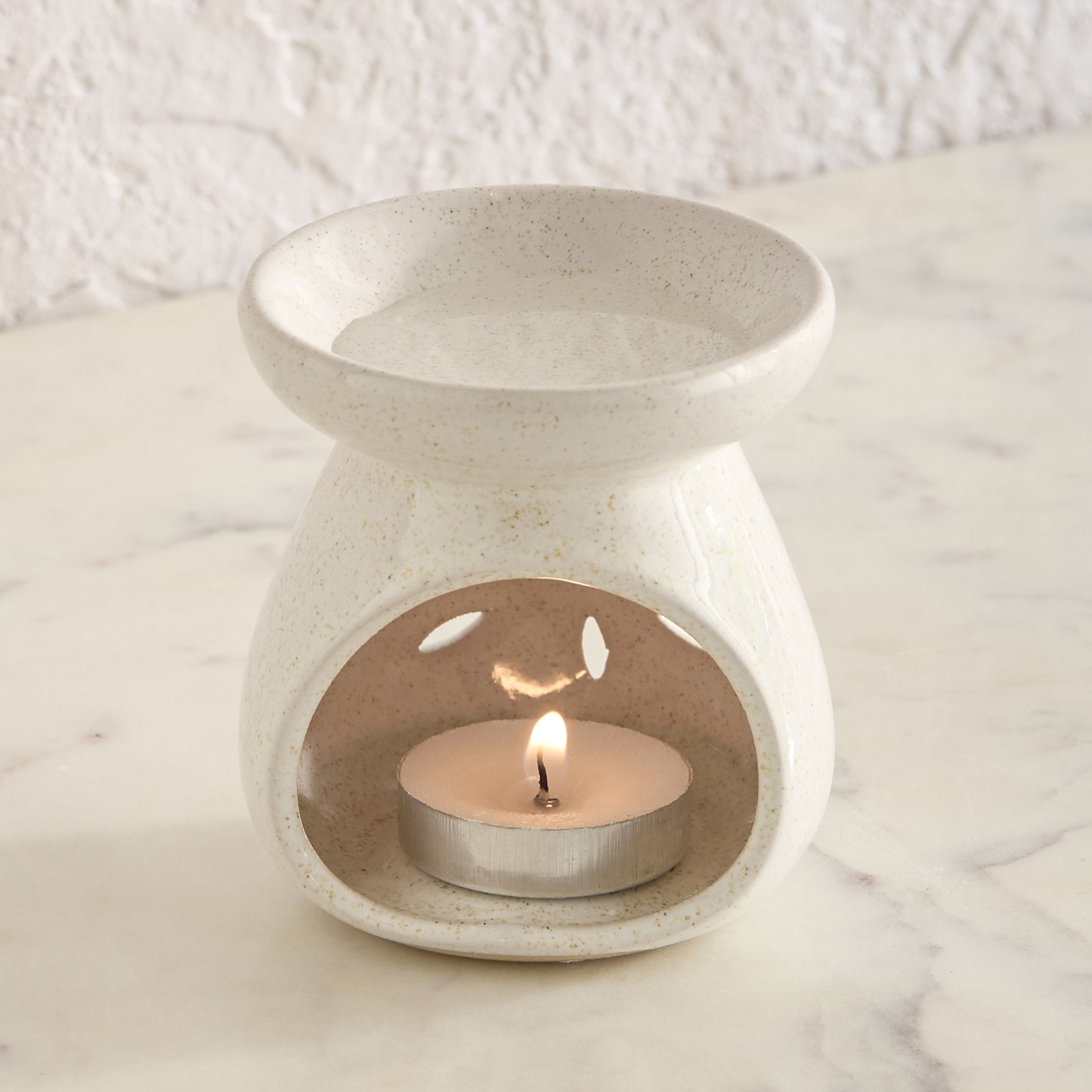 Zest Abiah Ceramic Oil Burner - 6.8x6.8x7.5 cm-hbxhomeware-hbxlivingroom-image-1