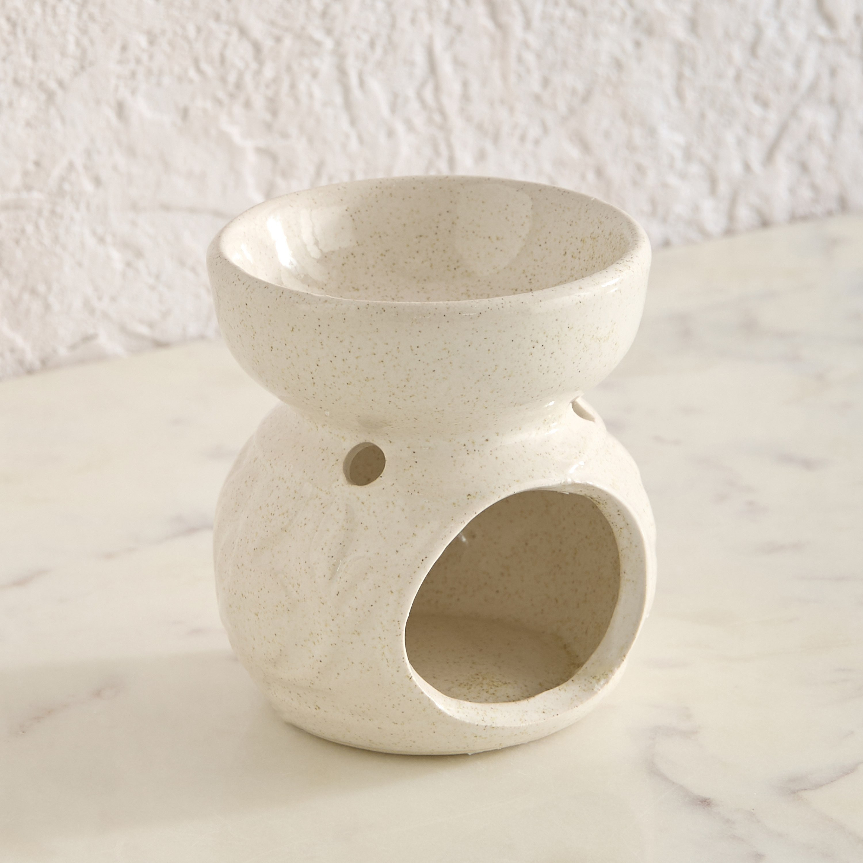 Zest Abiah Ceramic Oil Burner - 6.8x6.8x7.5 cm-hbxhomeware-hbxlivingroom-image-2