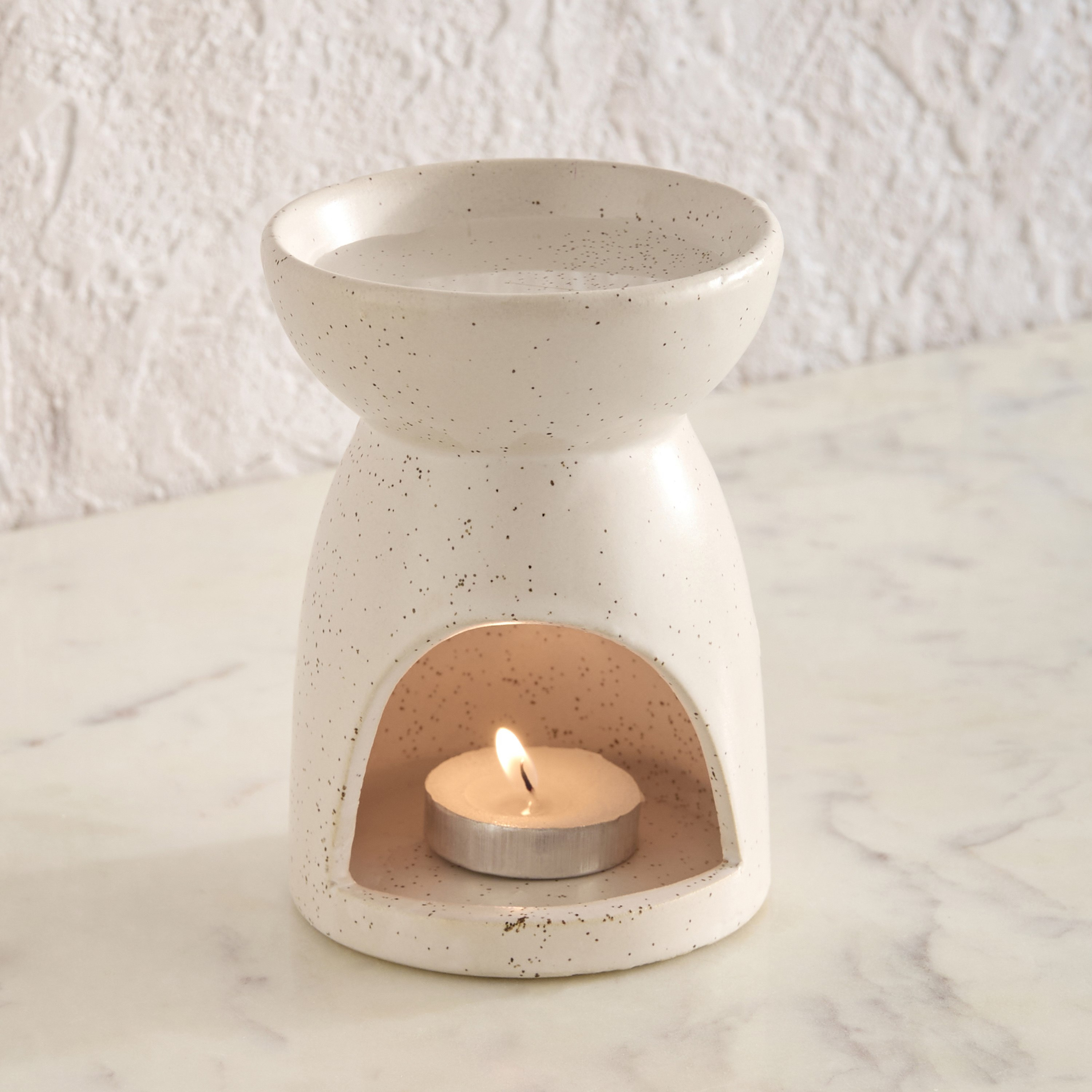 Zest Abiah Ceramic Oil Burner - 8x8x11 cm-hbxhomeware-hbxlivingroom-image-1