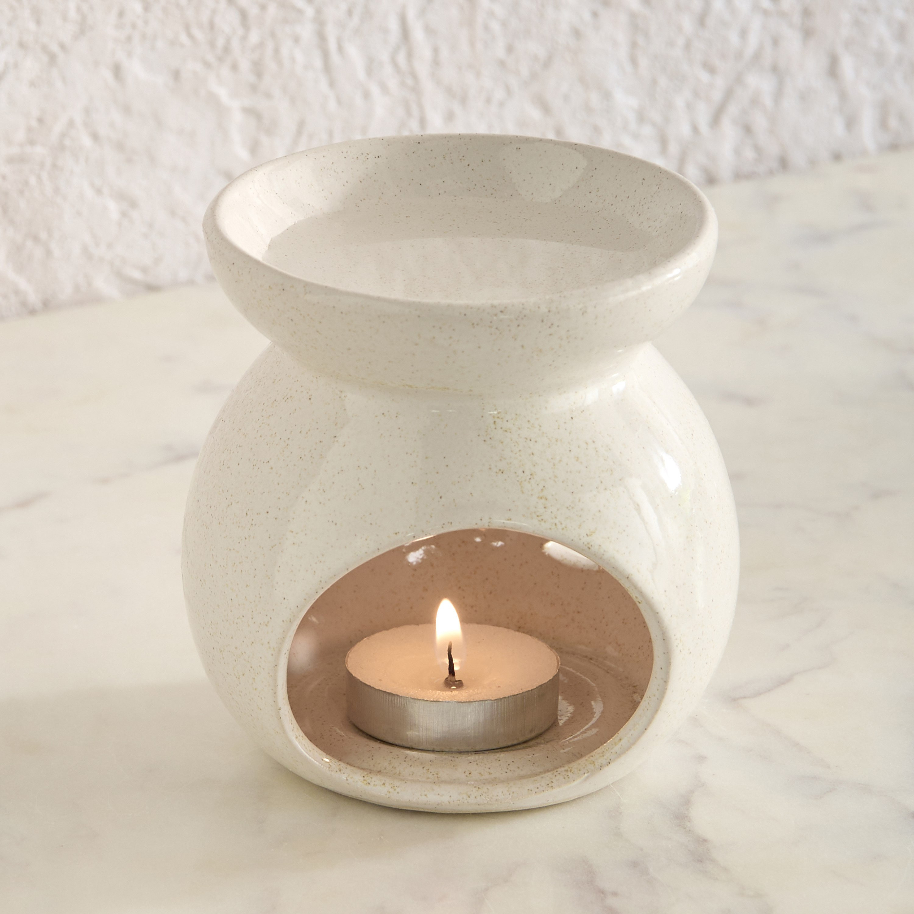 Zest Abiah Ceramic Oil Burner - 8.5x8.5x9.2 cm-hbxhomeware-hbxlivingroom-image-1