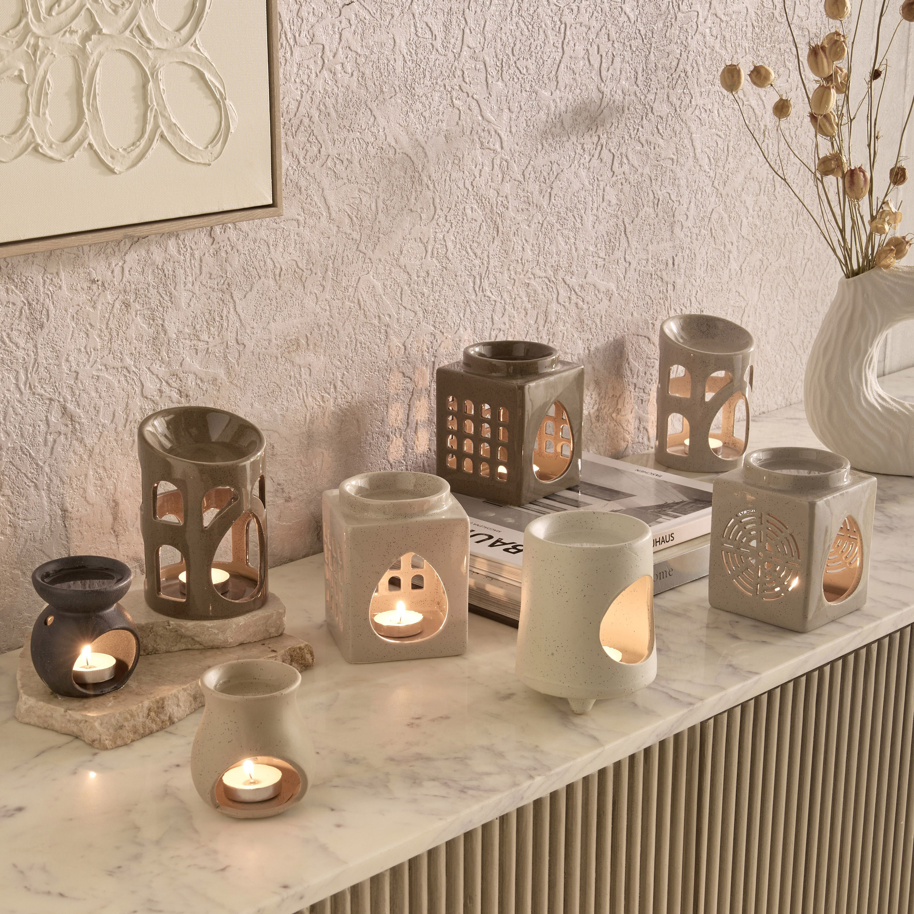 Zest Abiah Ceramic Oil Burner - 9x8.5x12.5 cm-PROMO_HB_AE_B1G1_250925-image-4