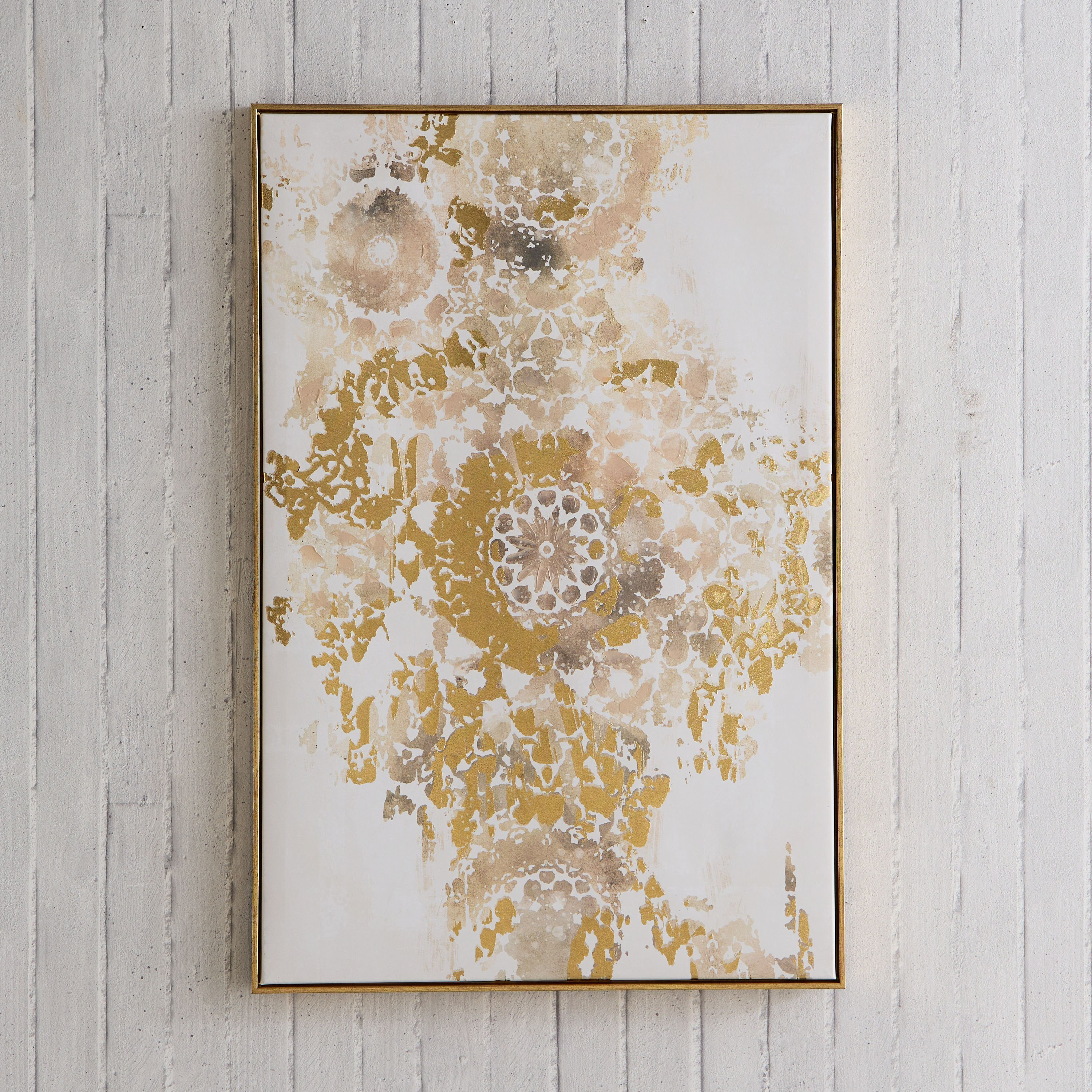 Orson Foil Hand-Painted Abstract Framed Canvas Wall Art - 60x3x90 cm-hbxhomeware-hbxdecorandfurnishings-image-2